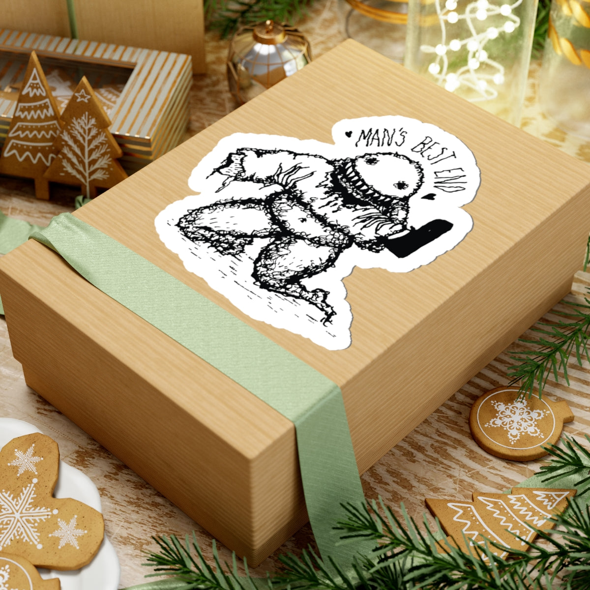 "Man's Best End" - Kiss-Cut Sticker