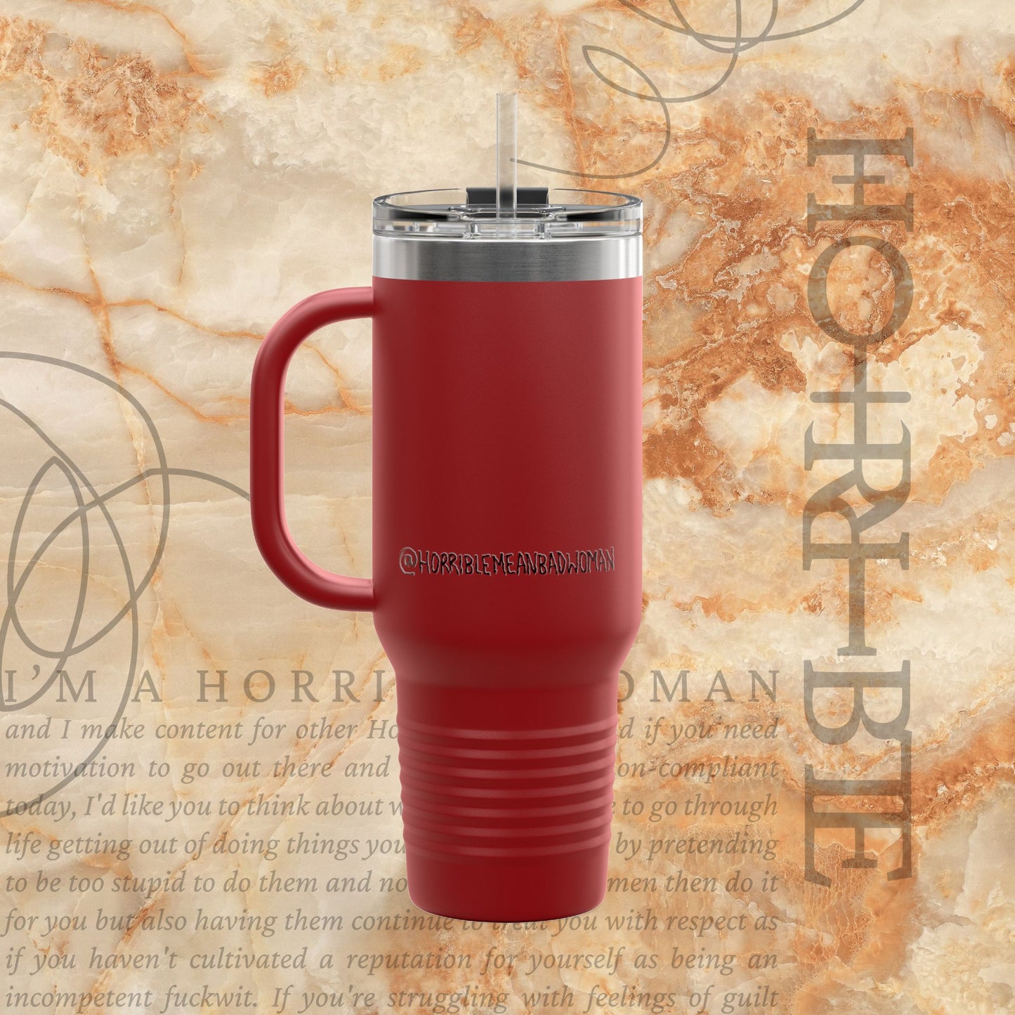 "Cryptically Horrible" - Insulated Travel Mug