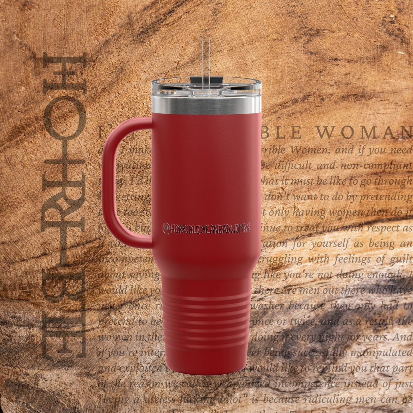 "The Original Horrible Mean Bad Woman" - Insulated Travel Mug