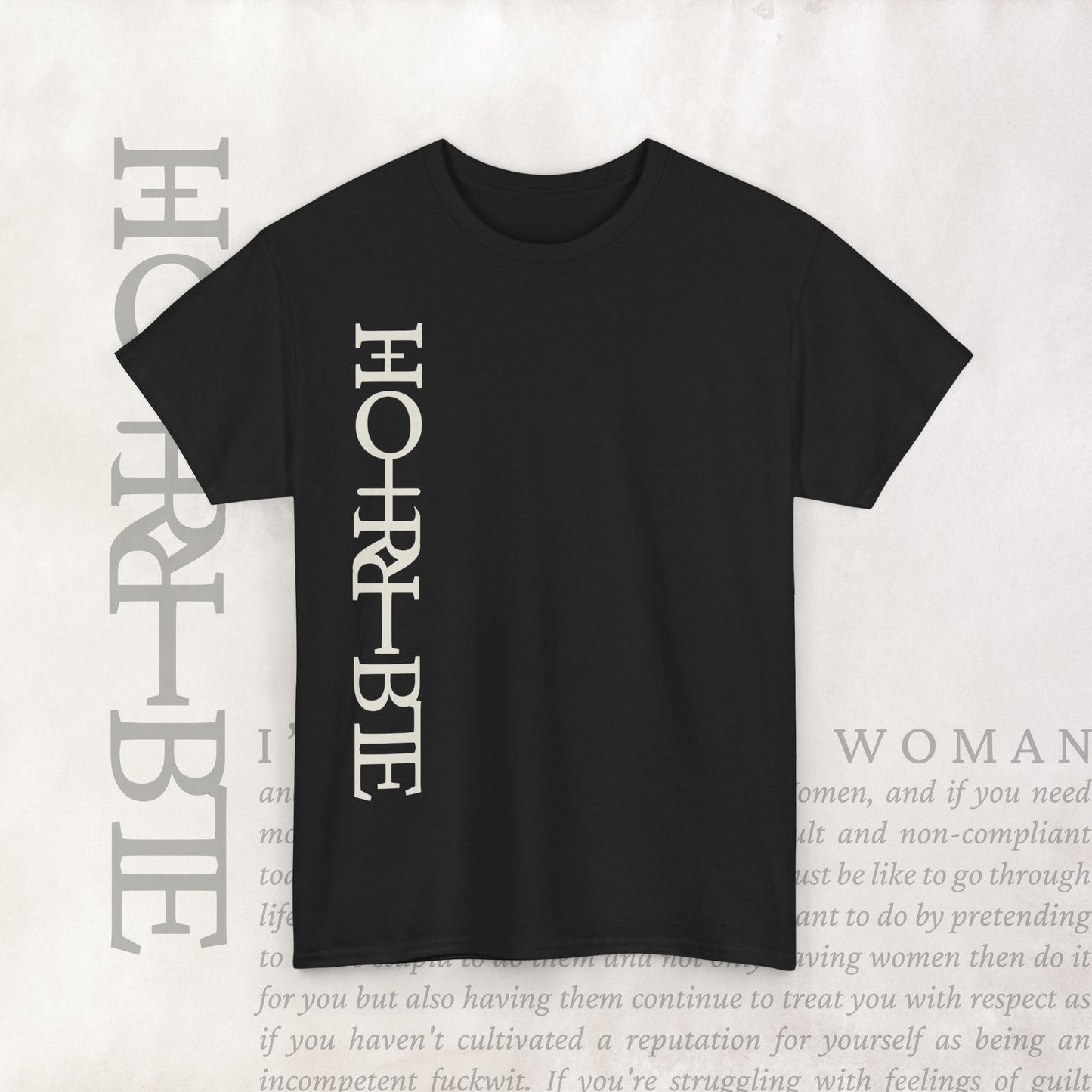 "Cryptically Horrible" - Heavy Cotton Tee