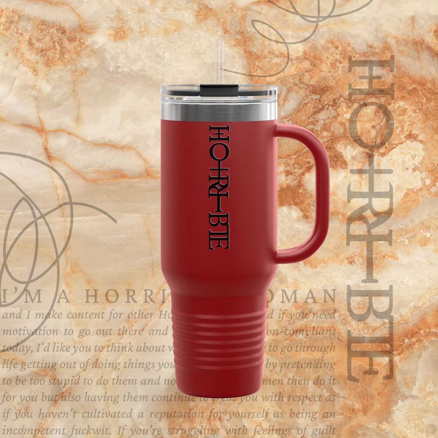 "Cryptically Horrible" - Insulated Travel Mug