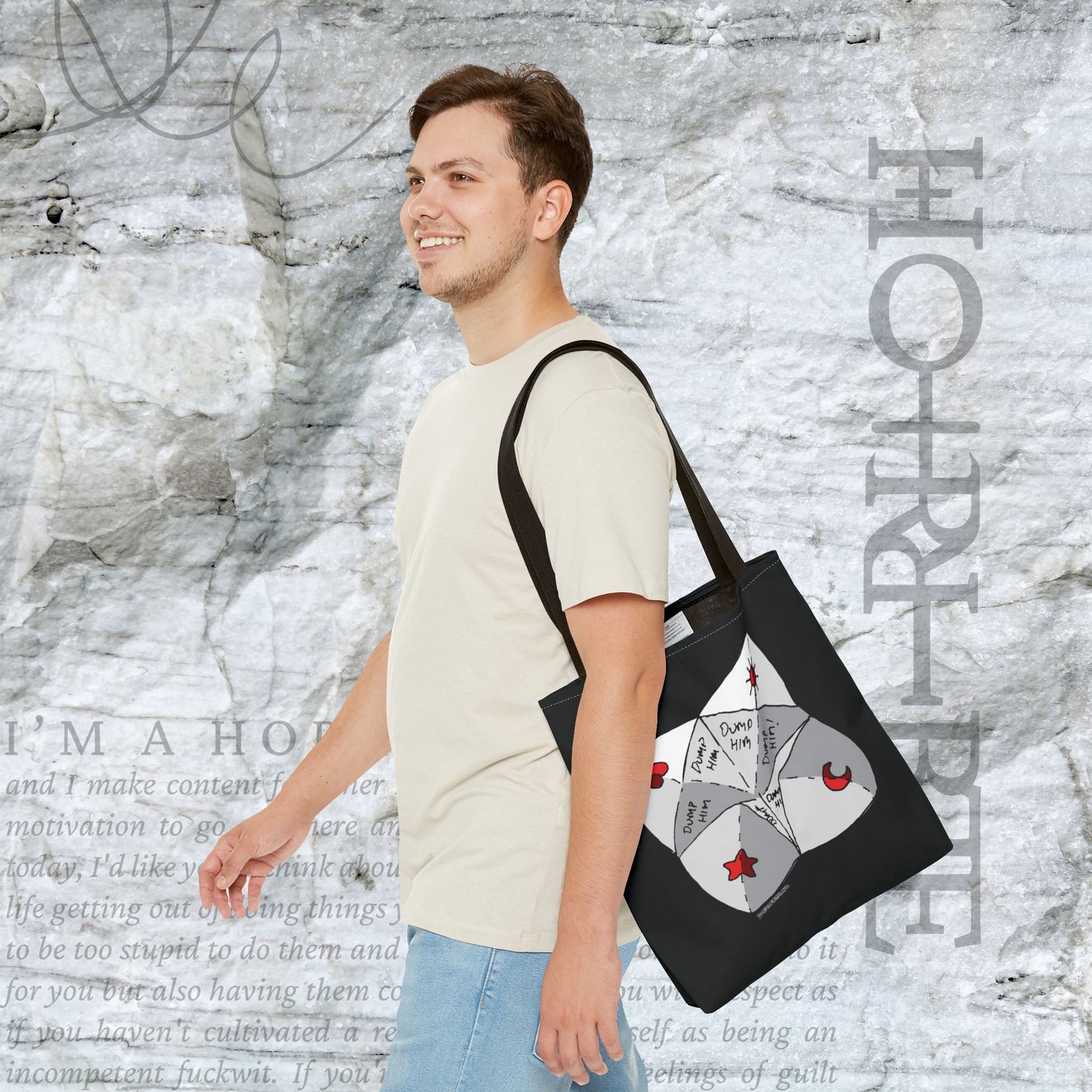 "Dump Him Chatterbox" - Tote Bag