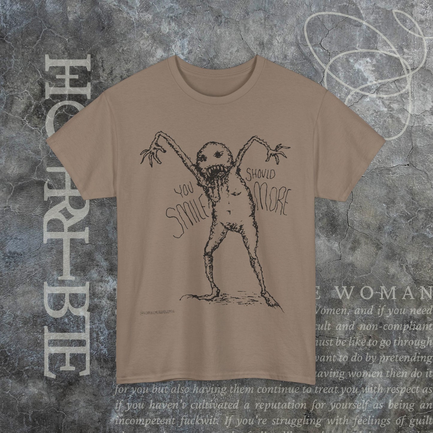 "You Should Smile More" - Heavy Cotton Tee