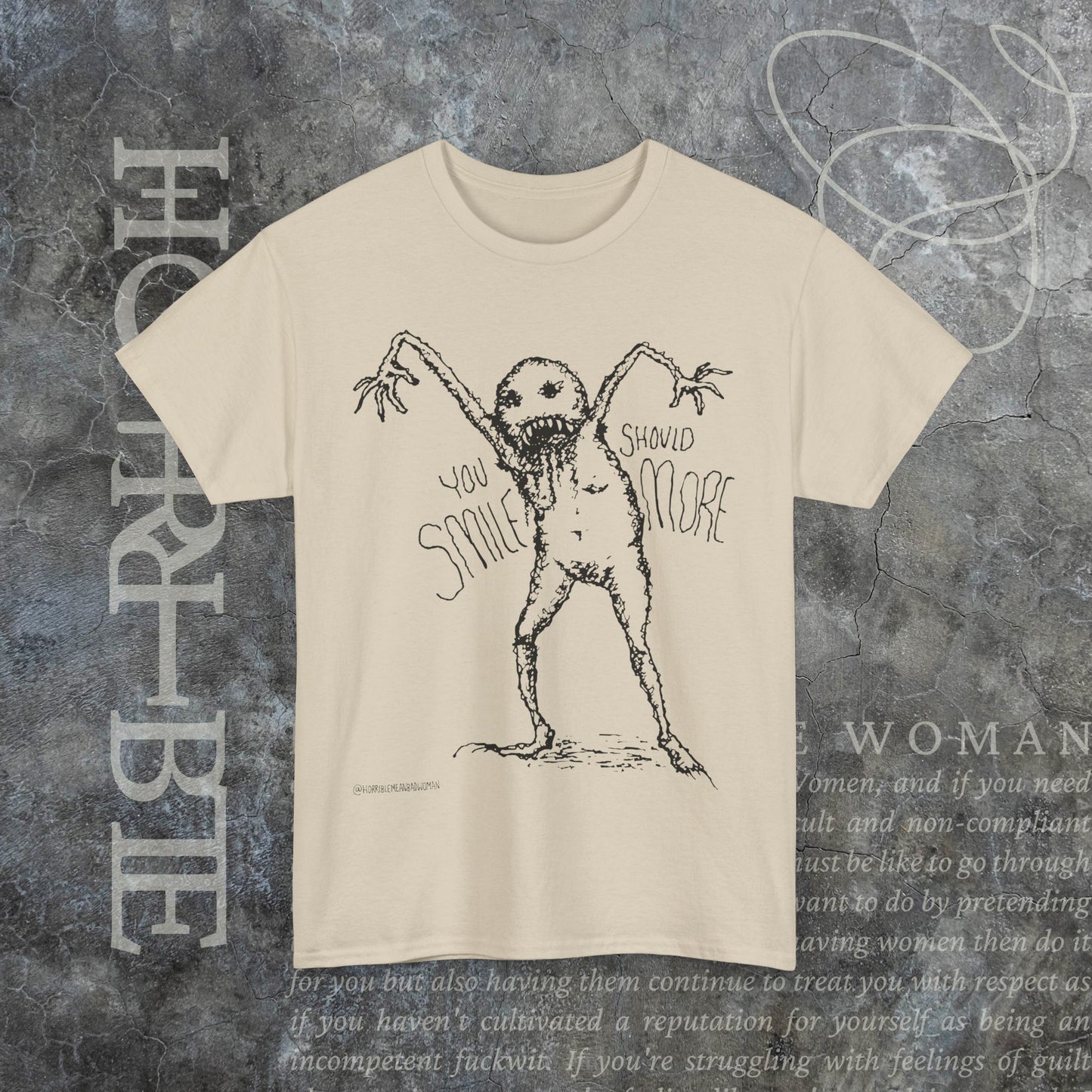 "You Should Smile More" - Heavy Cotton Tee