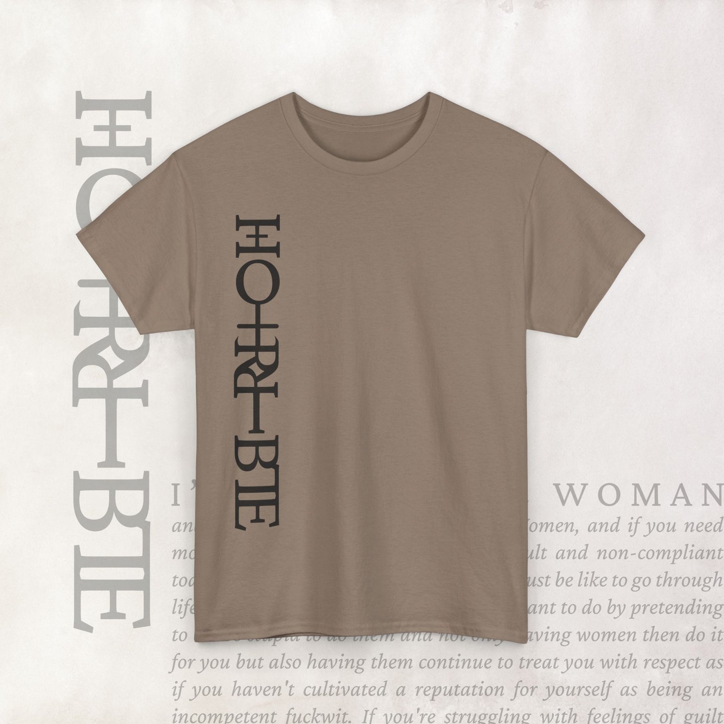 "Cryptically Horrible" - Heavy Cotton Tee