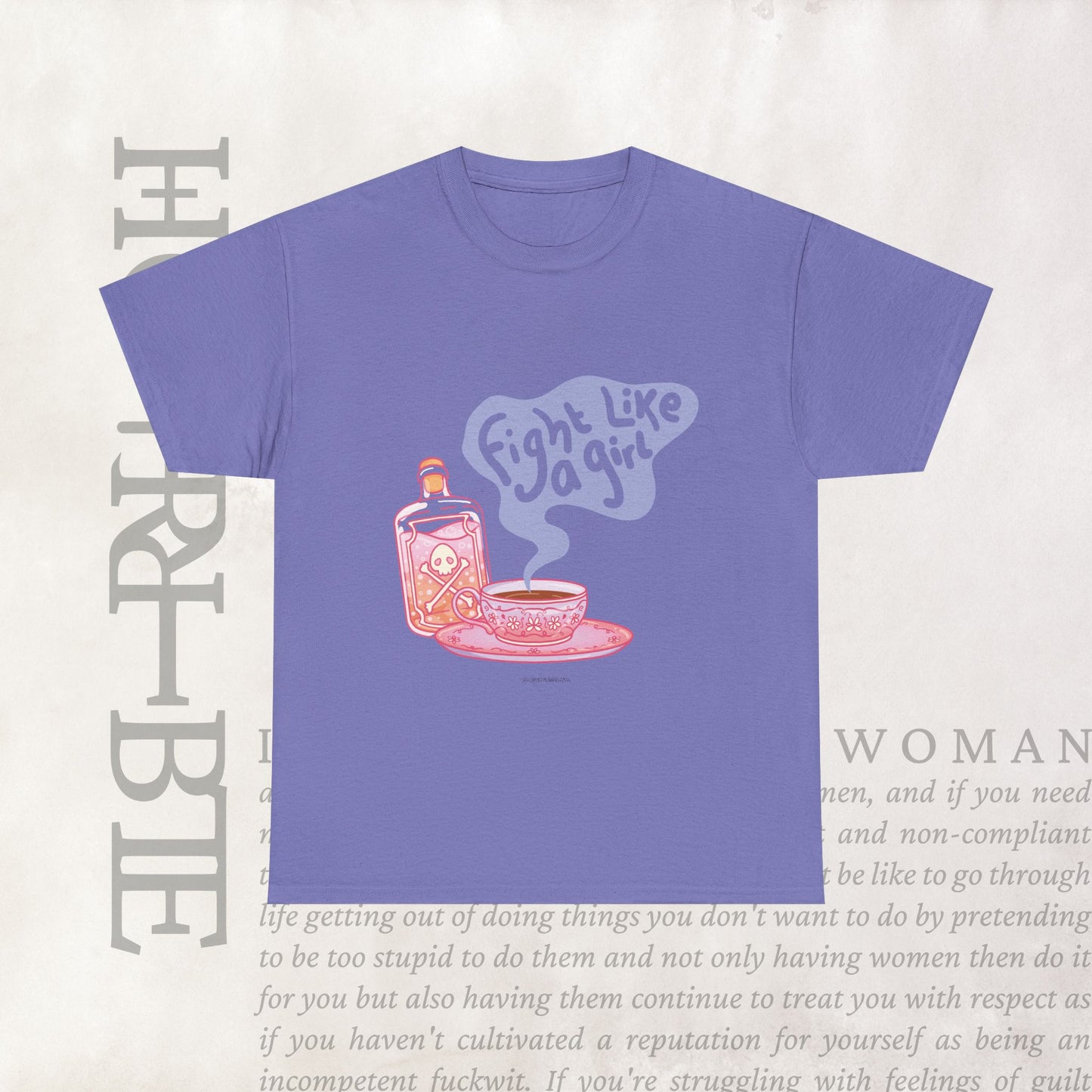 "Fight Like a Girl" - Heavy Cotton Tee
