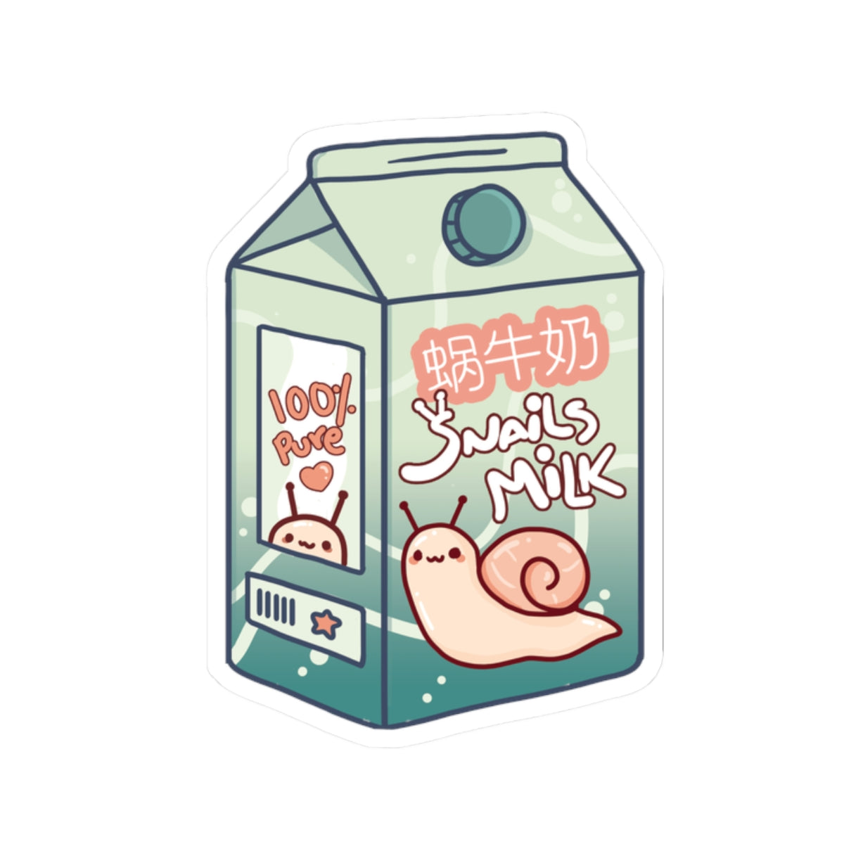 "Snail Milk" - Kiss-Cut Sticker