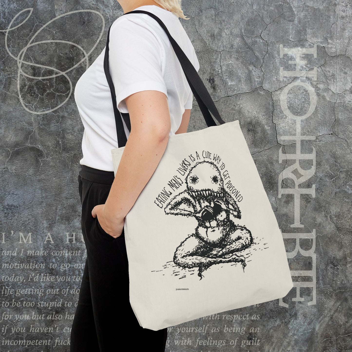 "A Cute Way To Get Poisoned” - White Tote Bag