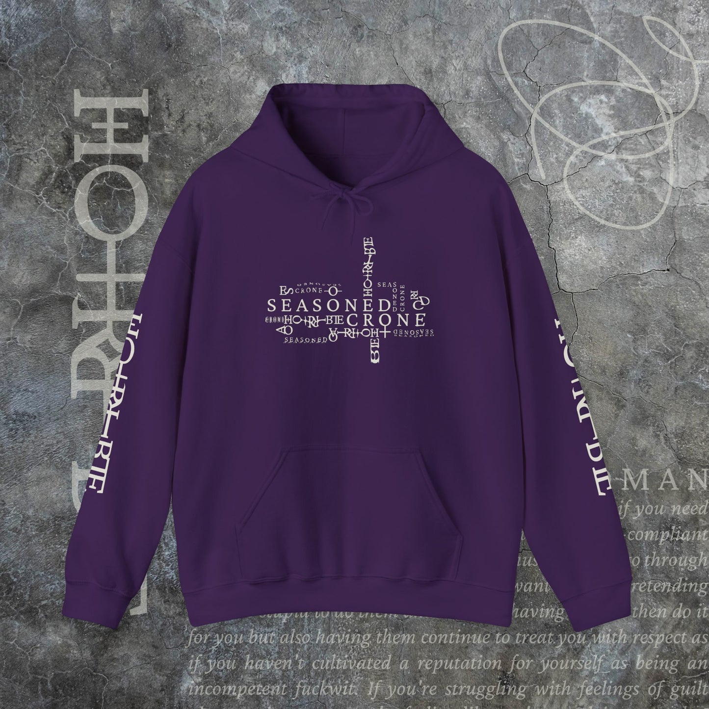 “Seasoned Crone" - Cozy Hoodie
