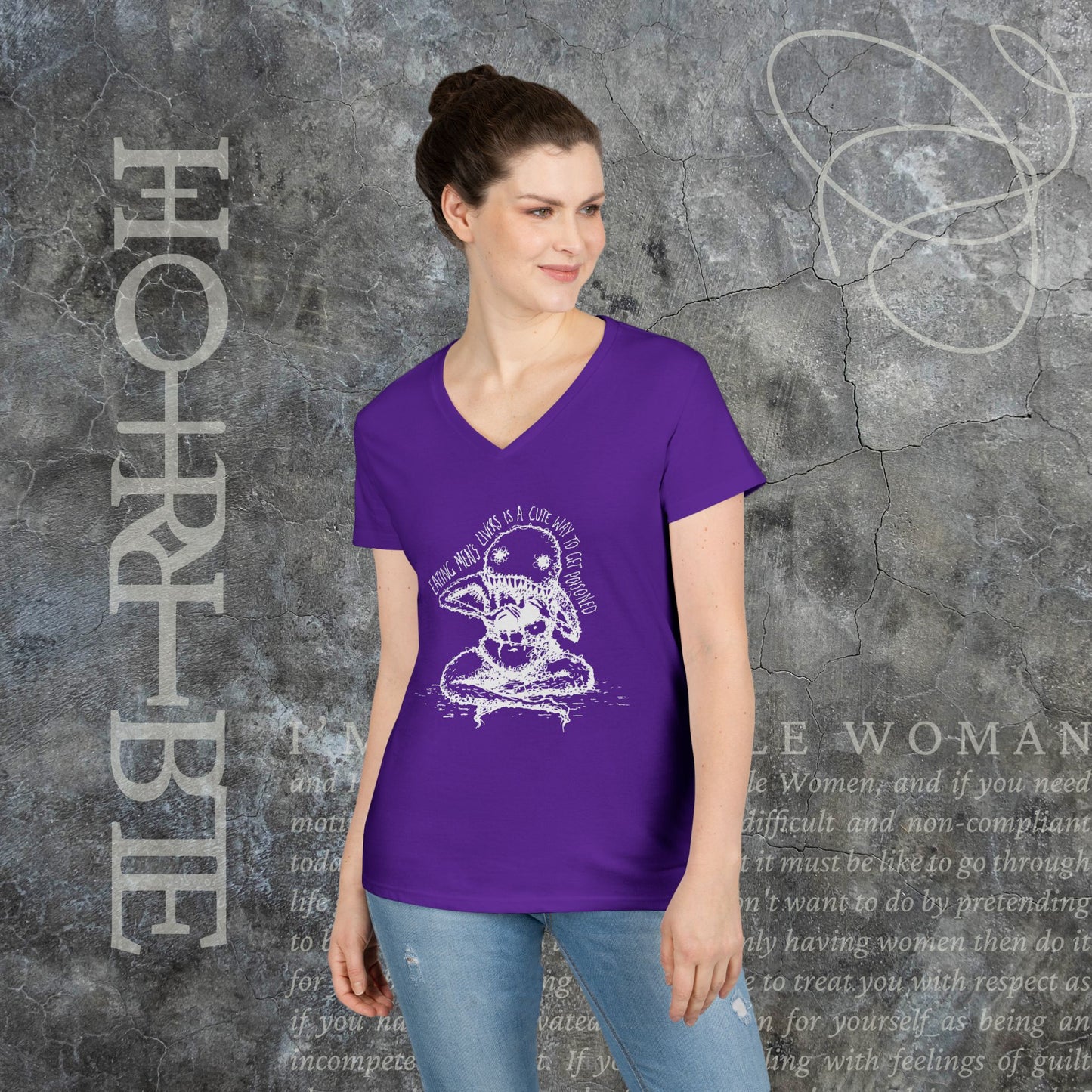 "A Cute Way To Get Poisoned" - V-Neck T-Shirt