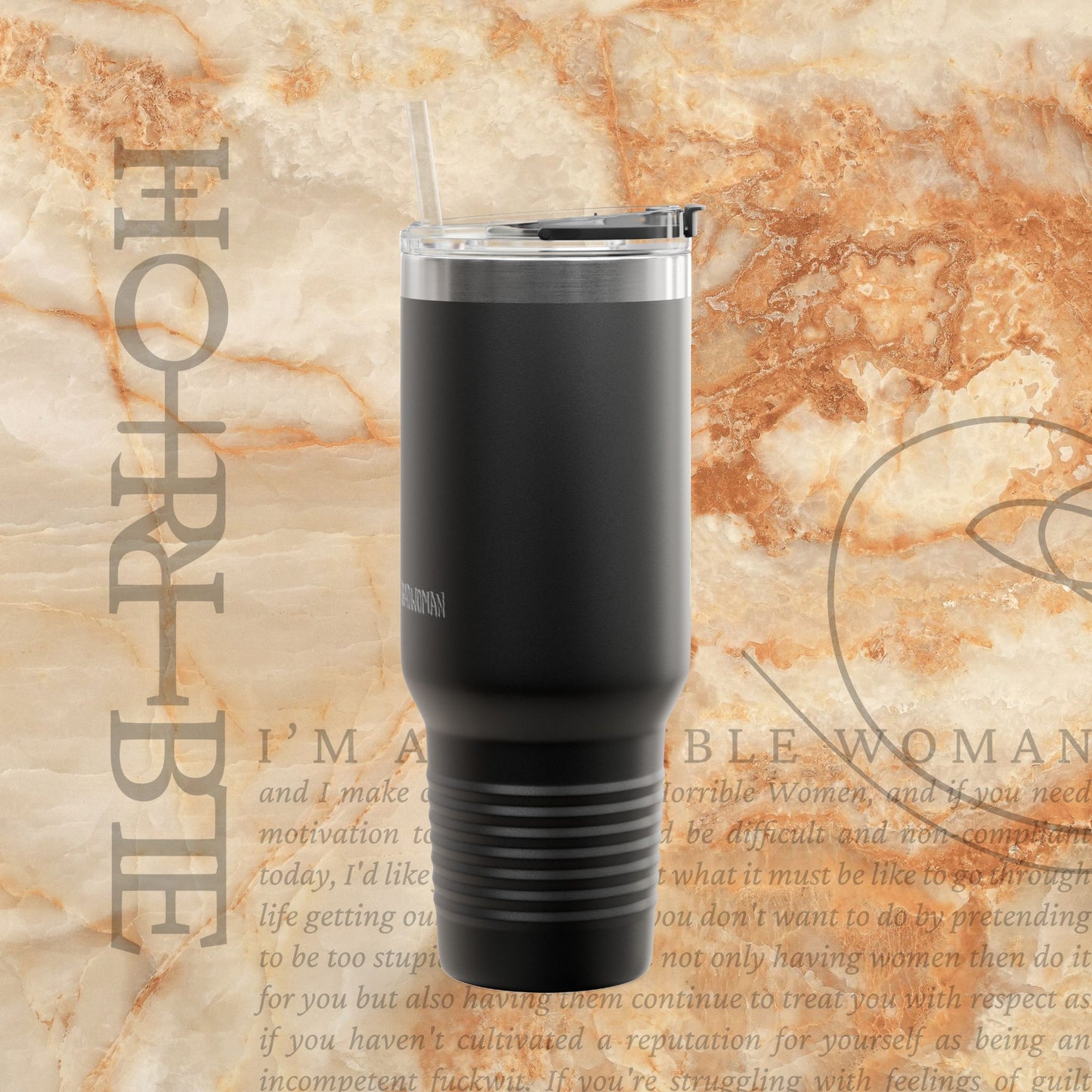 "Cryptically Horrible" - Insulated Travel Mug