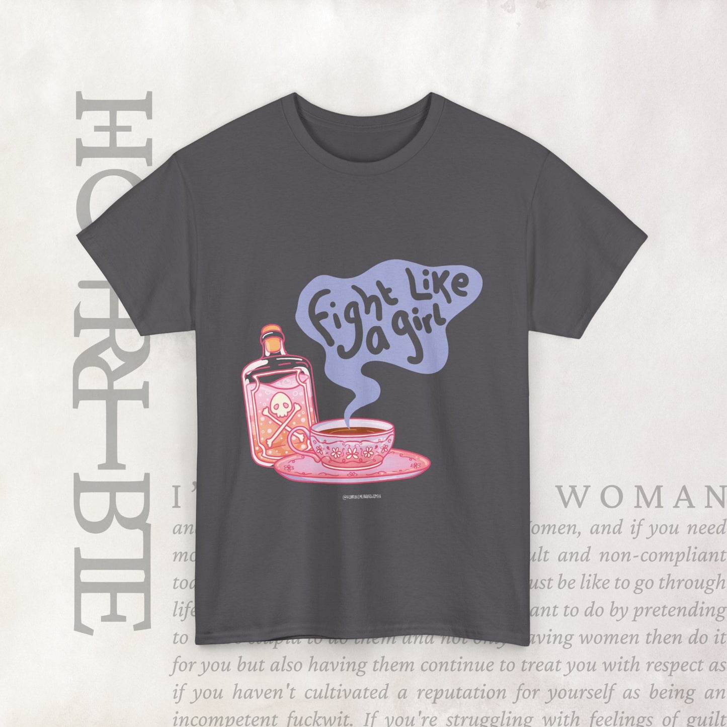 "Fight Like a Girl" - Heavy Cotton Tee