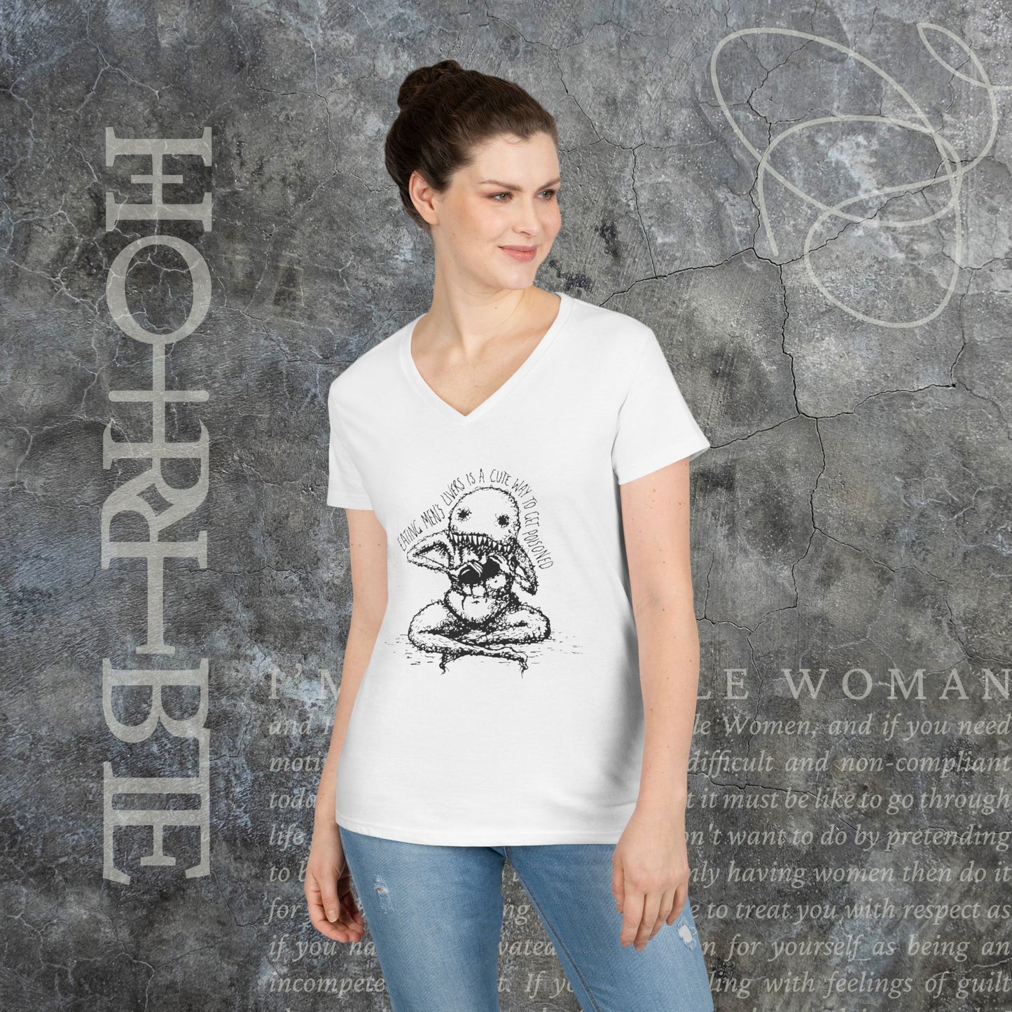 "A Cute Way To Get Poisoned" - V-Neck T-Shirt