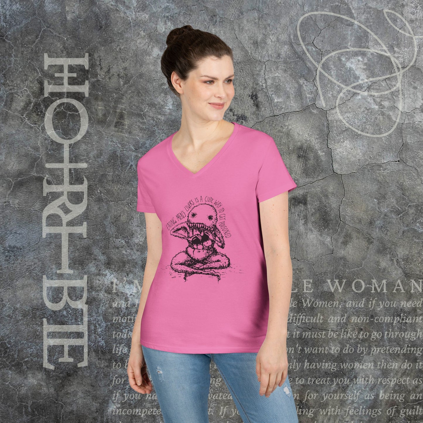 "A Cute Way To Get Poisoned" - V-Neck T-Shirt