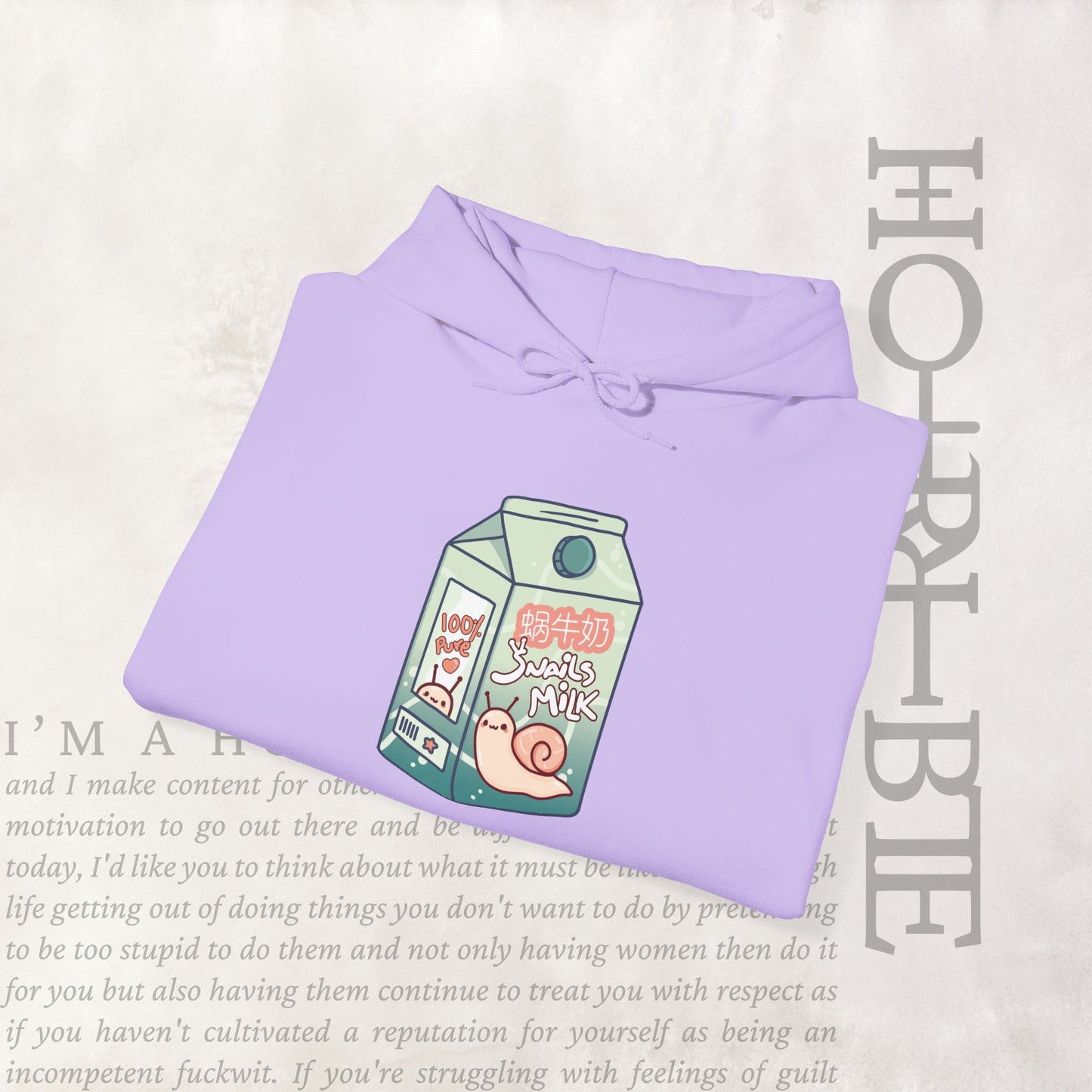 "Snail Milk" - Cozy Hoodie