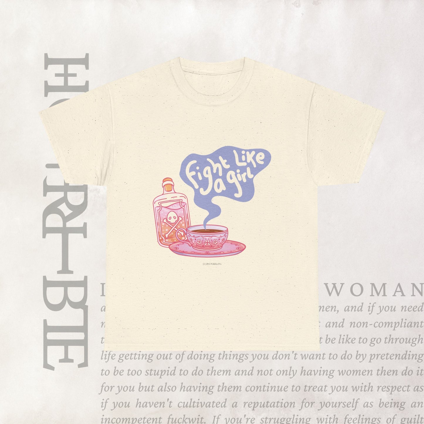 "Fight Like a Girl" - Heavy Cotton Tee