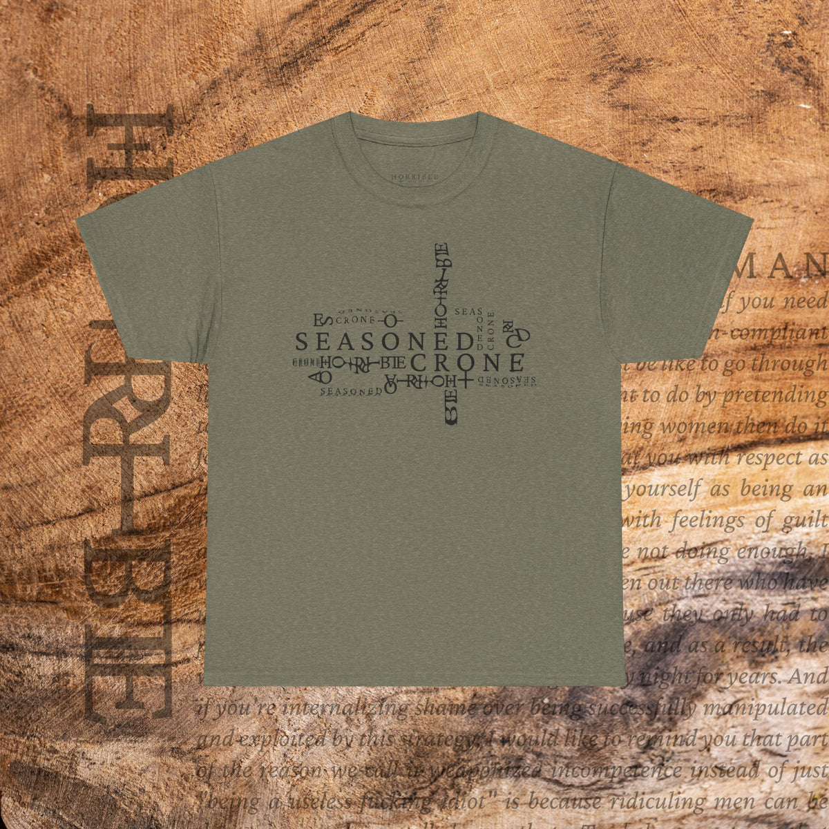 “Seasoned Crone” - Heavy Cotton Tee