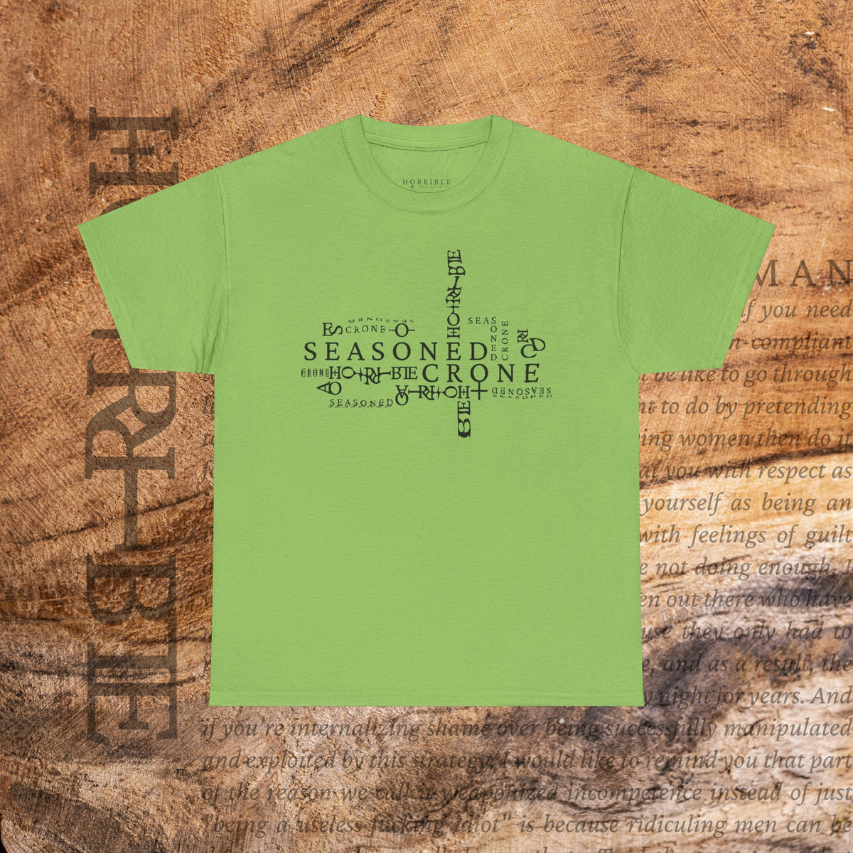 “Seasoned Crone” - Heavy Cotton Tee