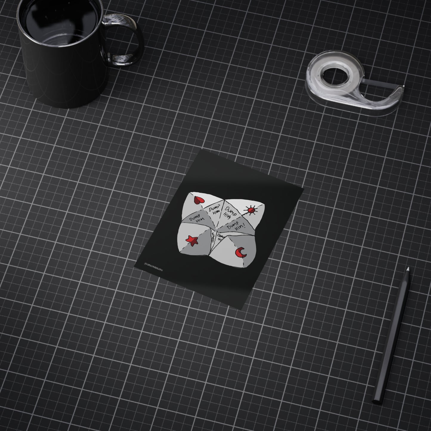 "Dump Him Chatterbox" - Art Print