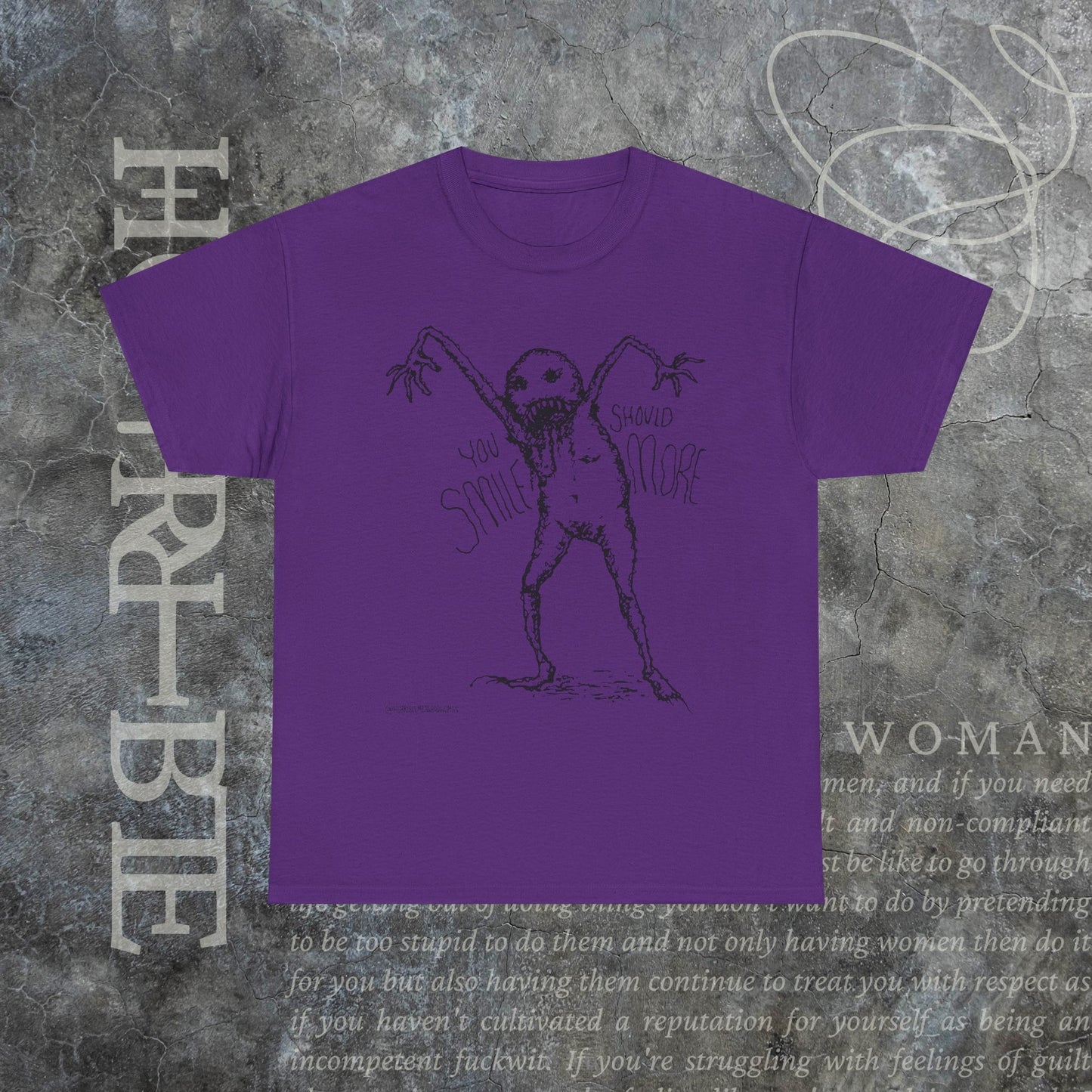 "You Should Smile More" - Heavy Cotton Tee