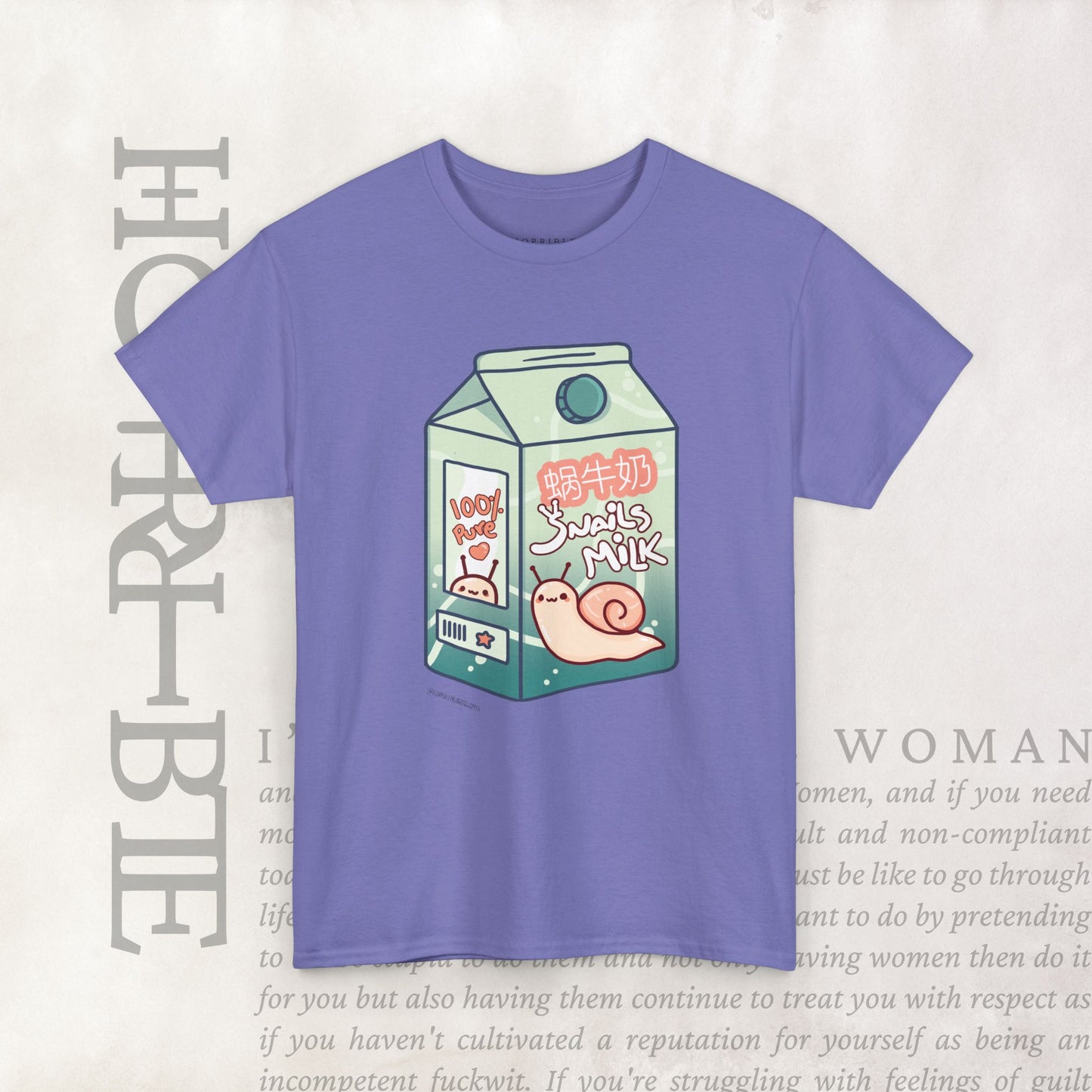 "Snail Milk” - Heavy Cotton Tee