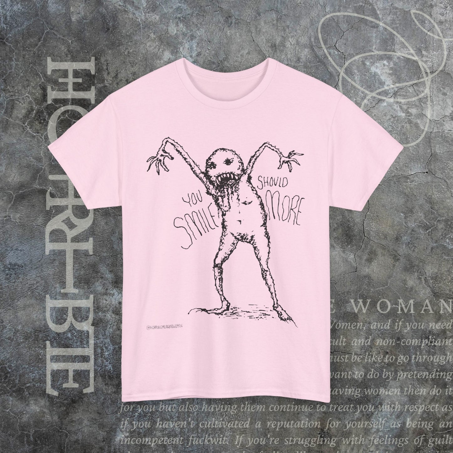 "You Should Smile More" - Heavy Cotton Tee