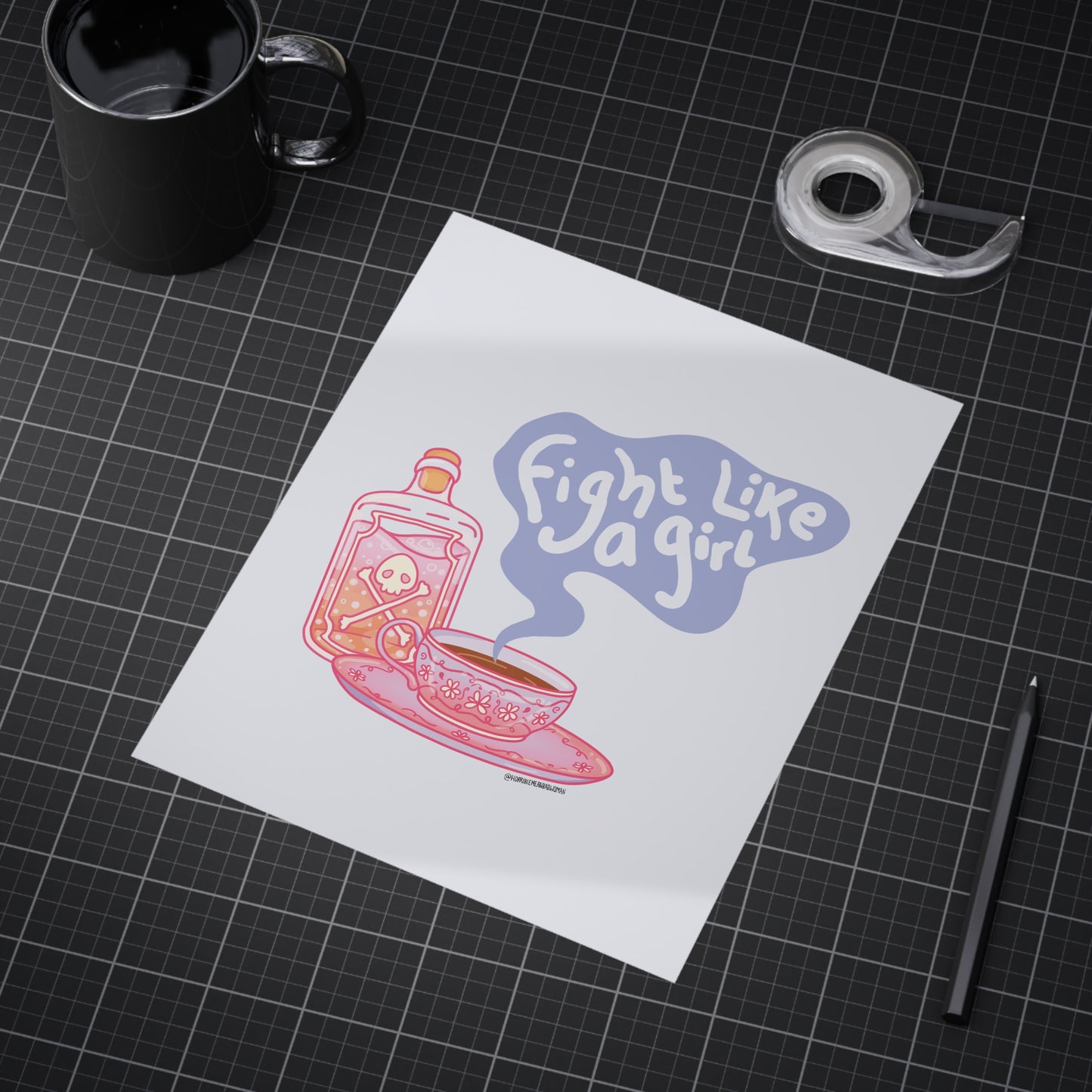 "Fight Like a Girl" - Art Print