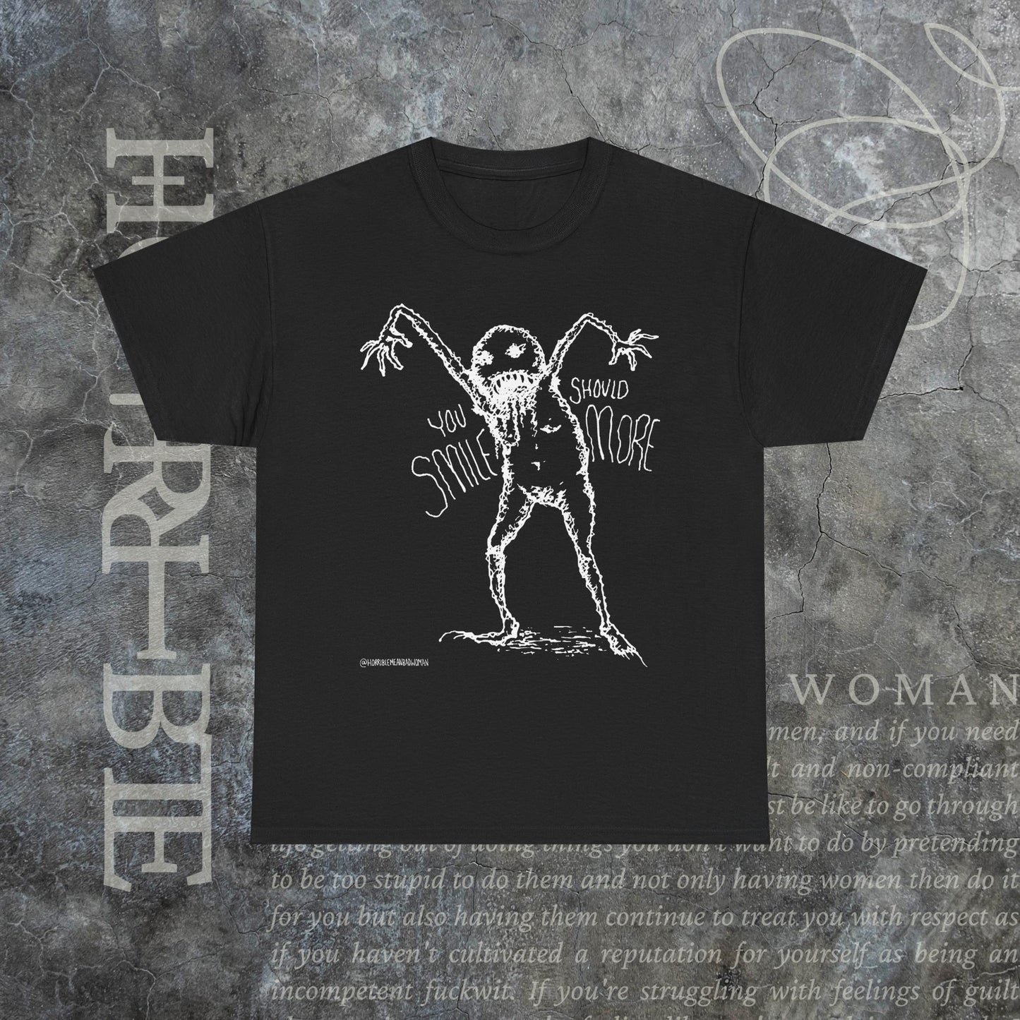 "You Should Smile More" - Heavy Cotton Tee