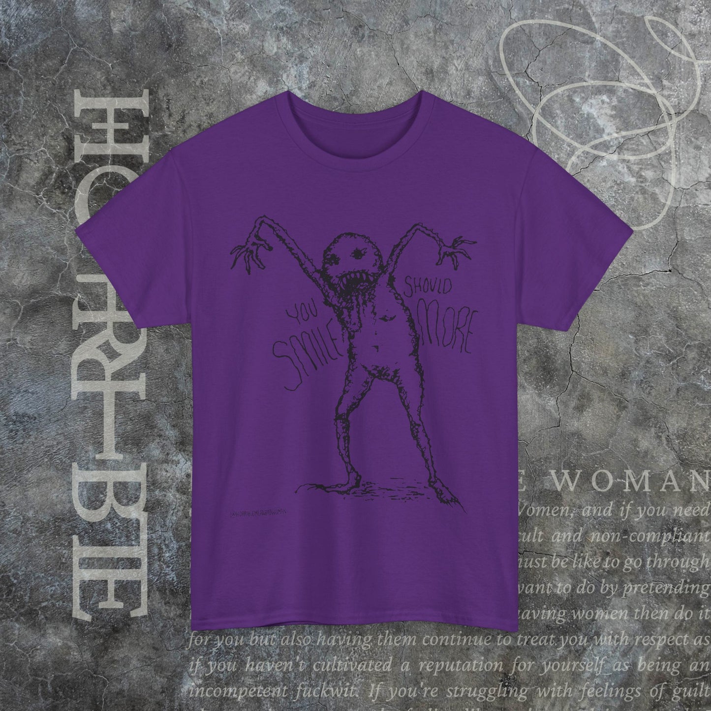 "You Should Smile More" - Heavy Cotton Tee