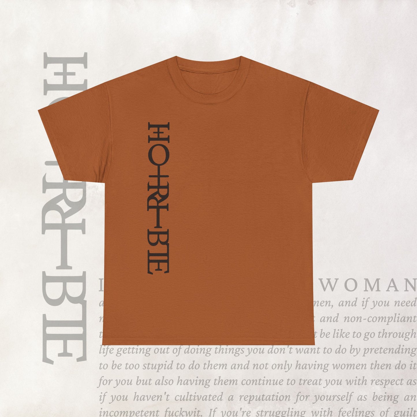 "Cryptically Horrible" - Heavy Cotton Tee