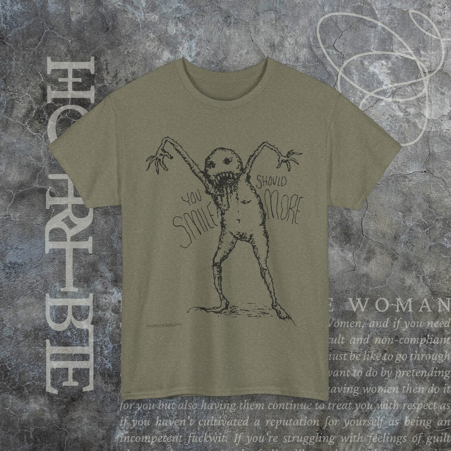 "You Should Smile More" - Heavy Cotton Tee