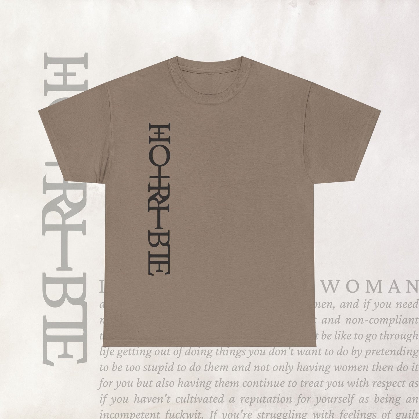 "Cryptically Horrible" - Heavy Cotton Tee