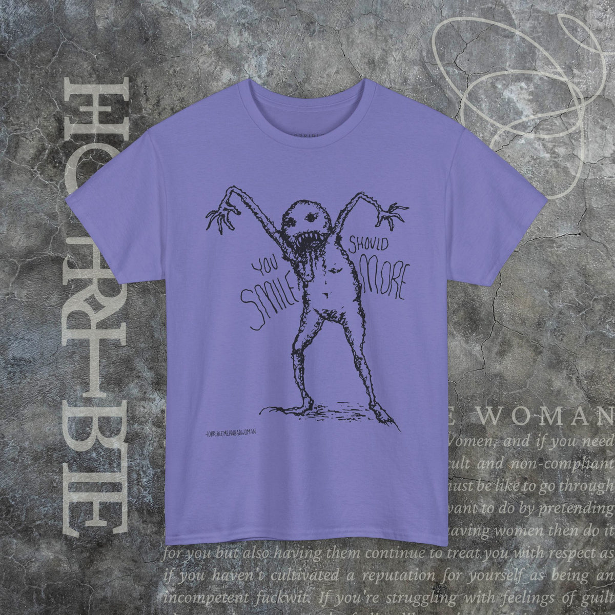 "You Should Smile More" - Heavy Cotton Tee