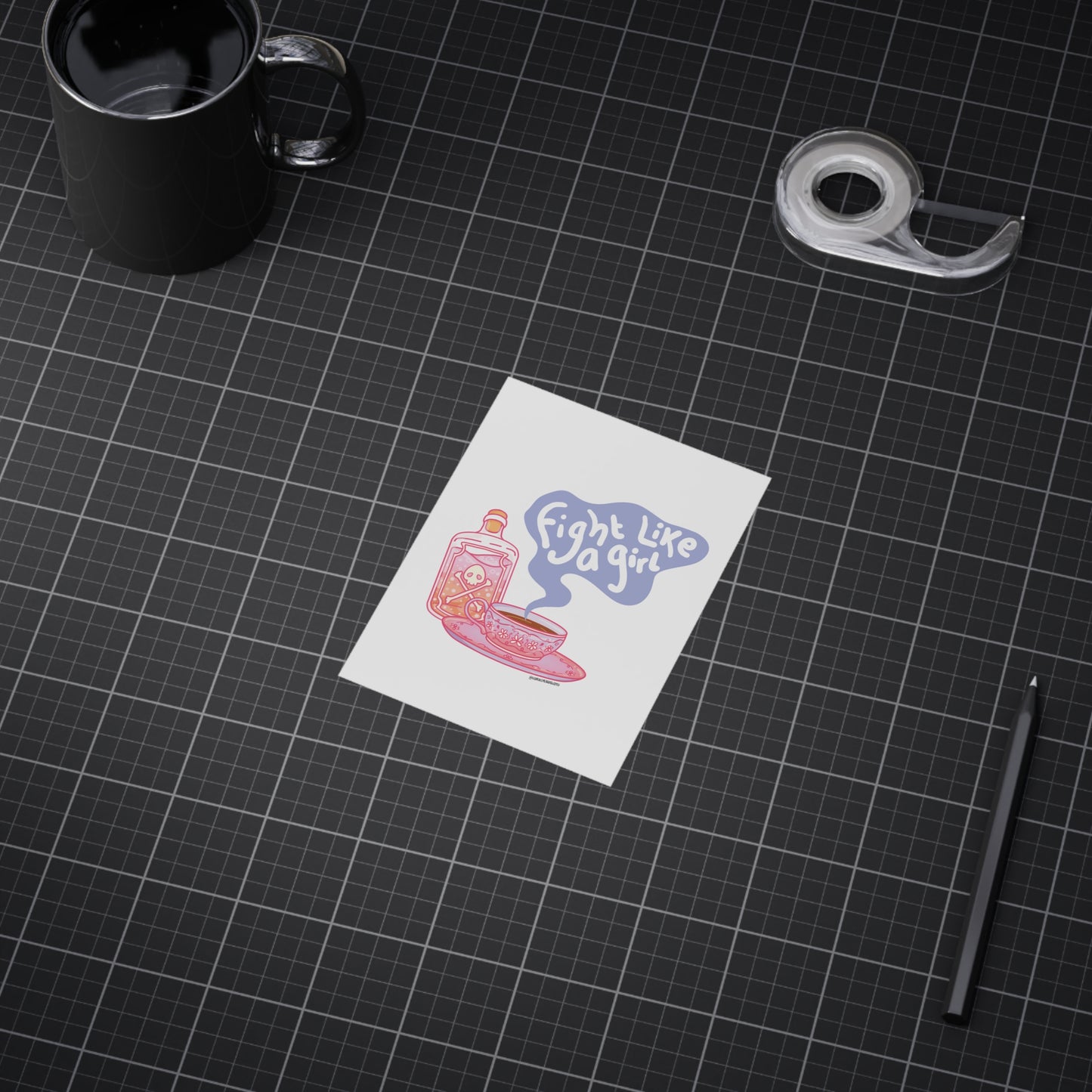 "Fight Like a Girl" - Art Print