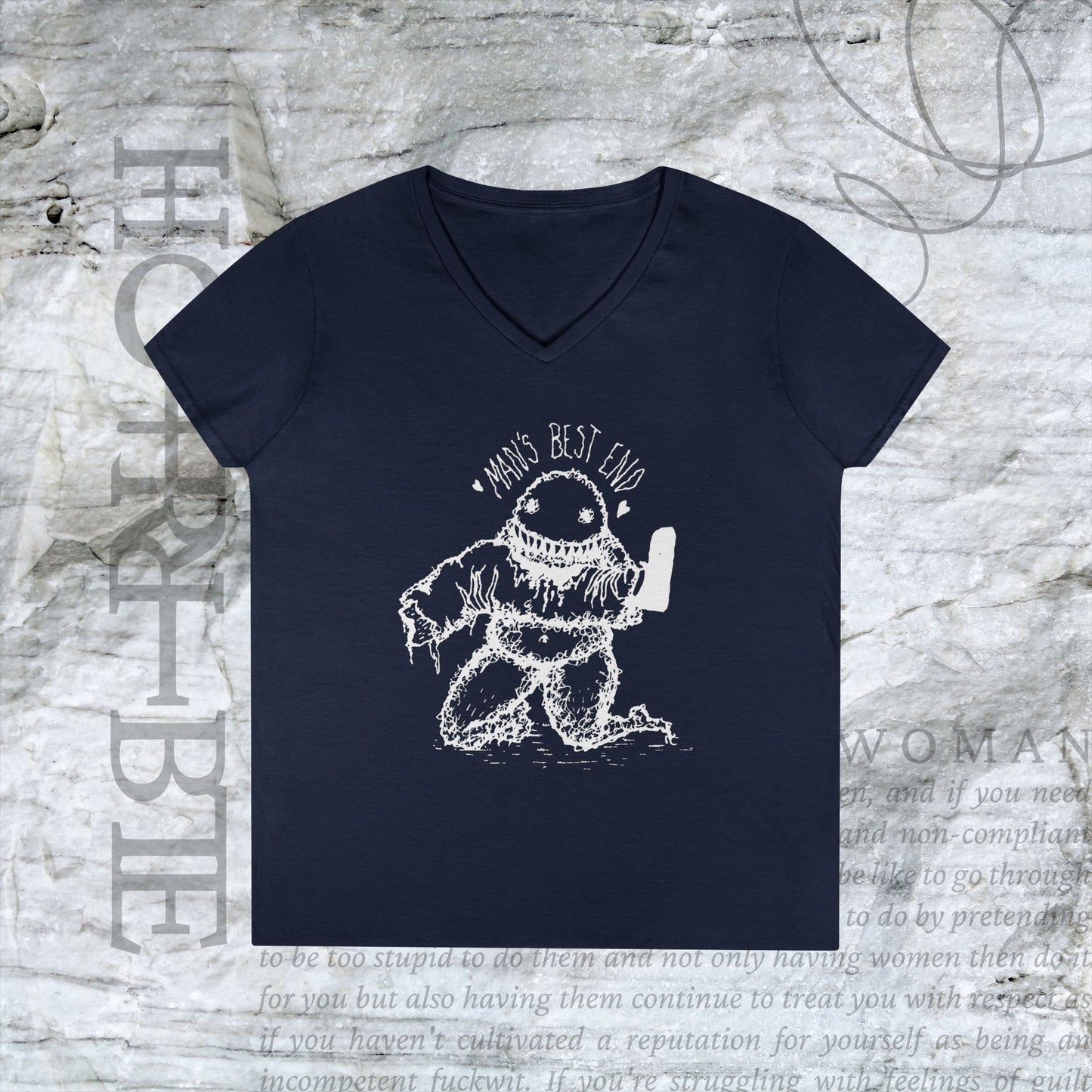 "Man's Best End" - V-Neck T-Shirt