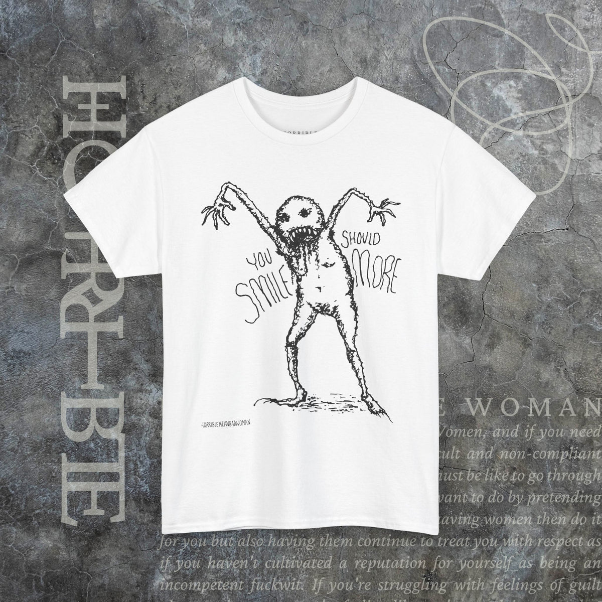 "You Should Smile More" - Heavy Cotton Tee