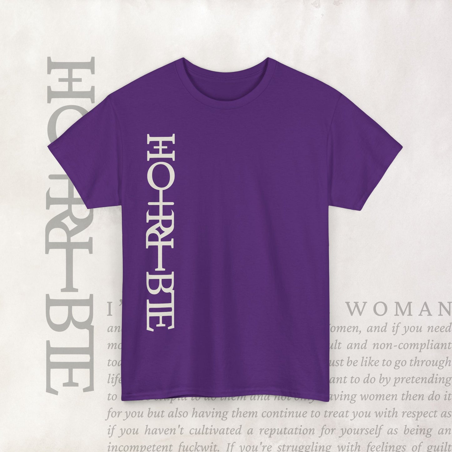 "Cryptically Horrible" - Heavy Cotton Tee