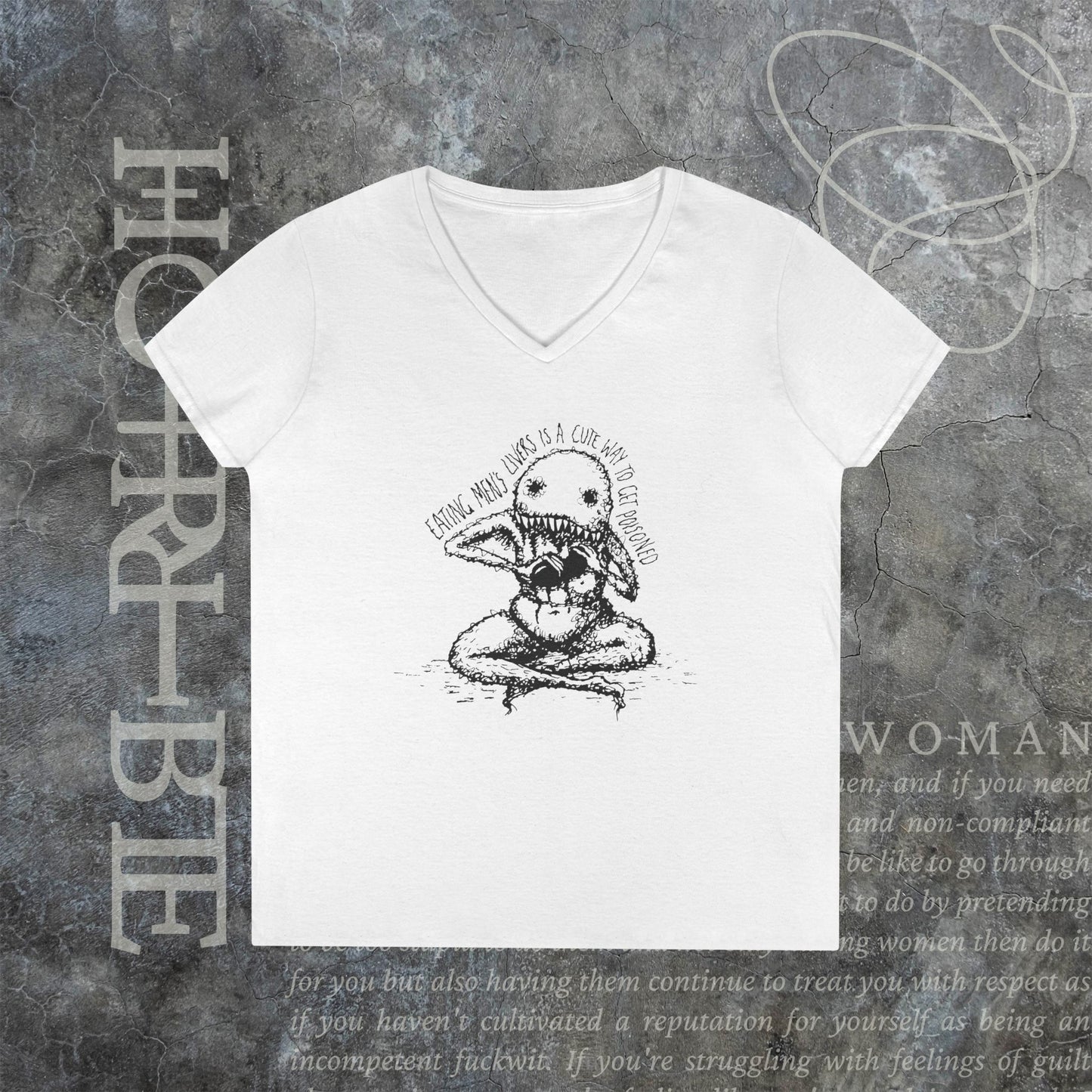 "A Cute Way To Get Poisoned" - V-Neck T-Shirt