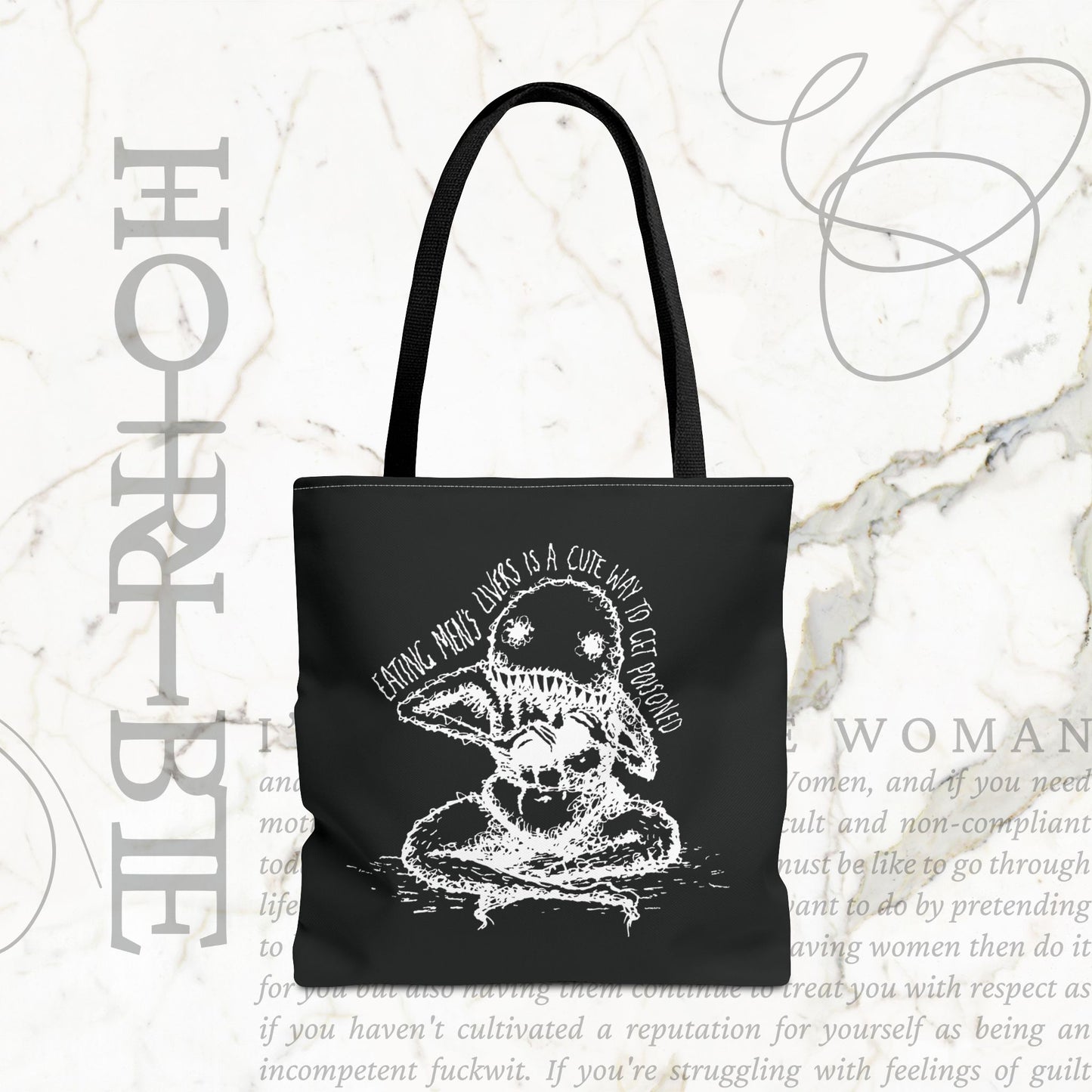 "A Cute Way To Get Poisoned” - Black Tote Bag