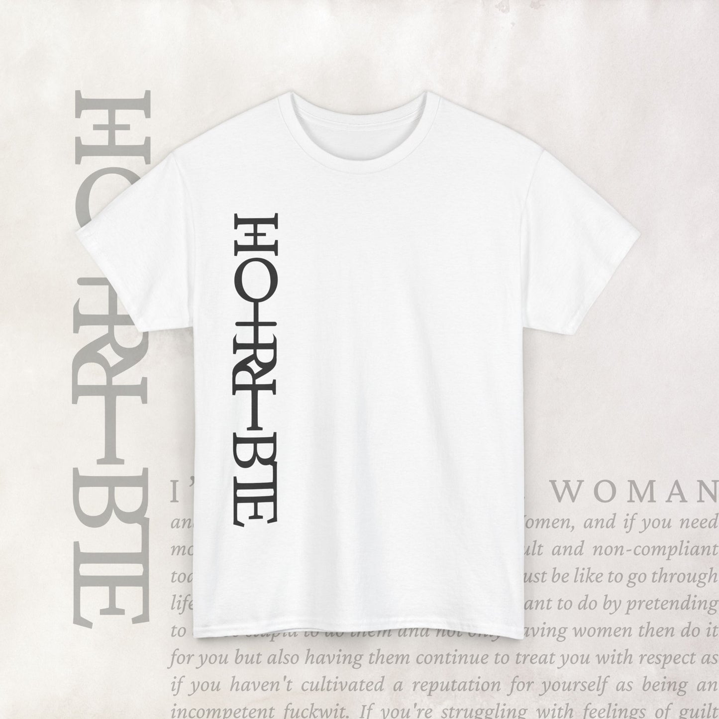 "Cryptically Horrible" - Heavy Cotton Tee