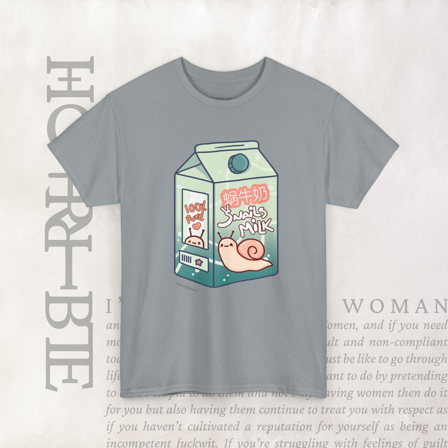 "Snail Milk” - Heavy Cotton Tee