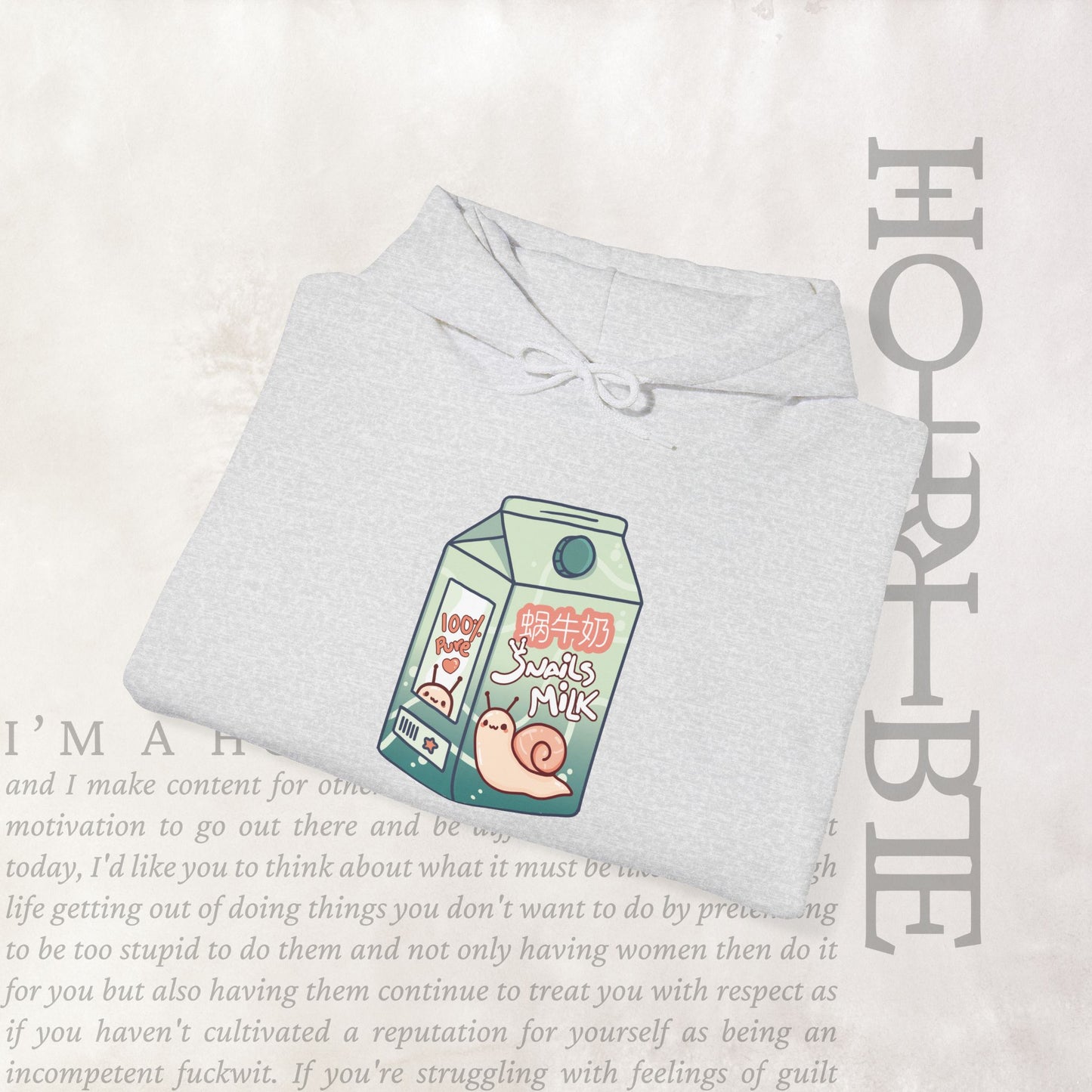 "Snail Milk" - Cozy Hoodie