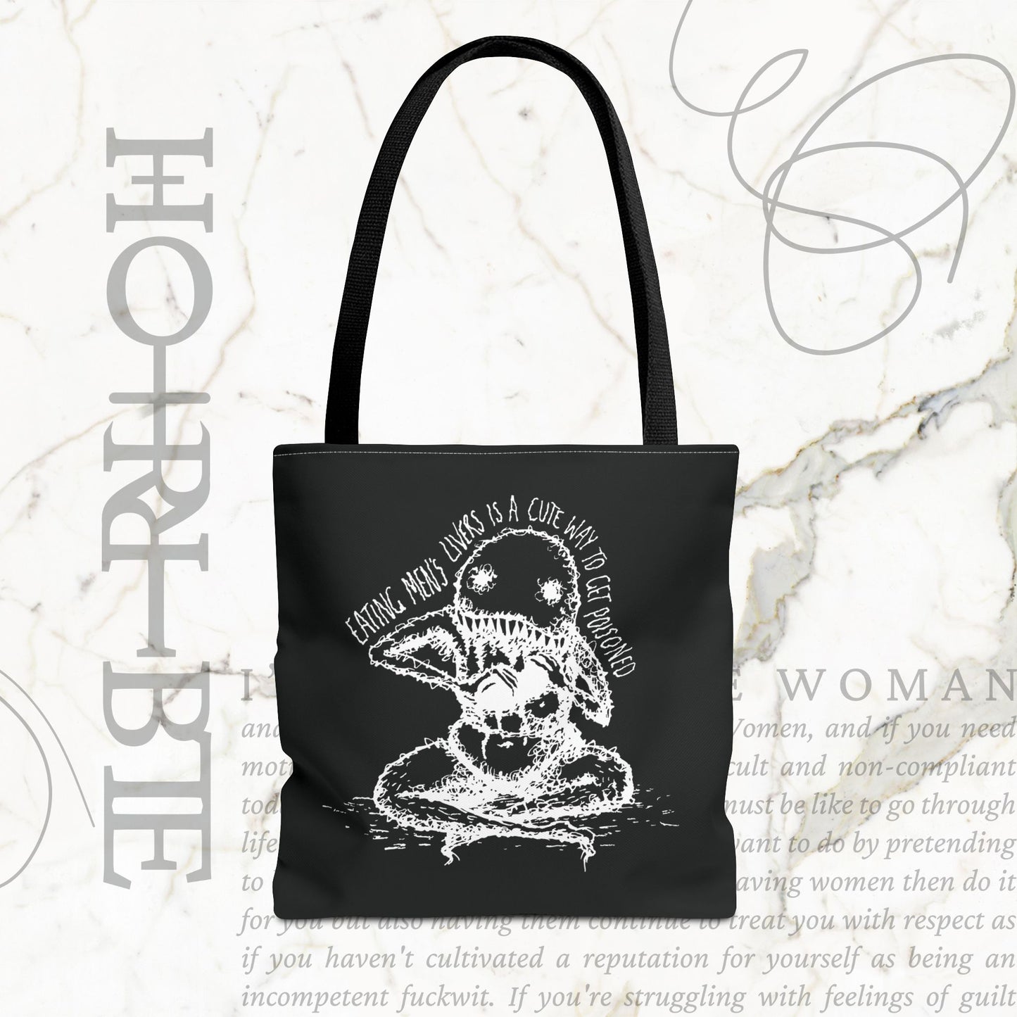 "A Cute Way To Get Poisoned” - Black Tote Bag