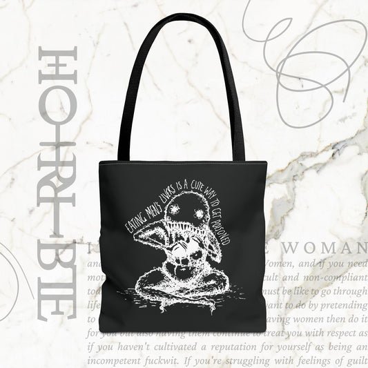 "A Cute Way To Get Poisoned” - Black Tote Bag