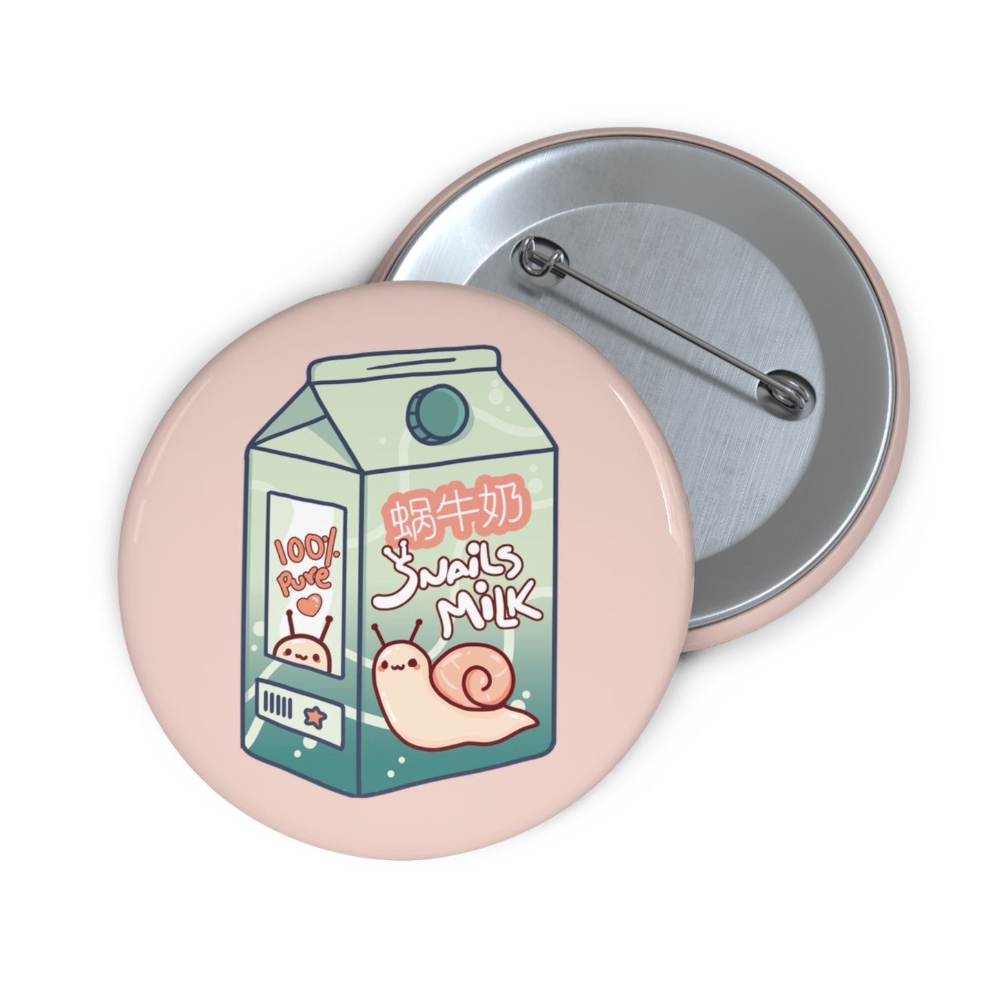 "Snail Milk" - Button Pin