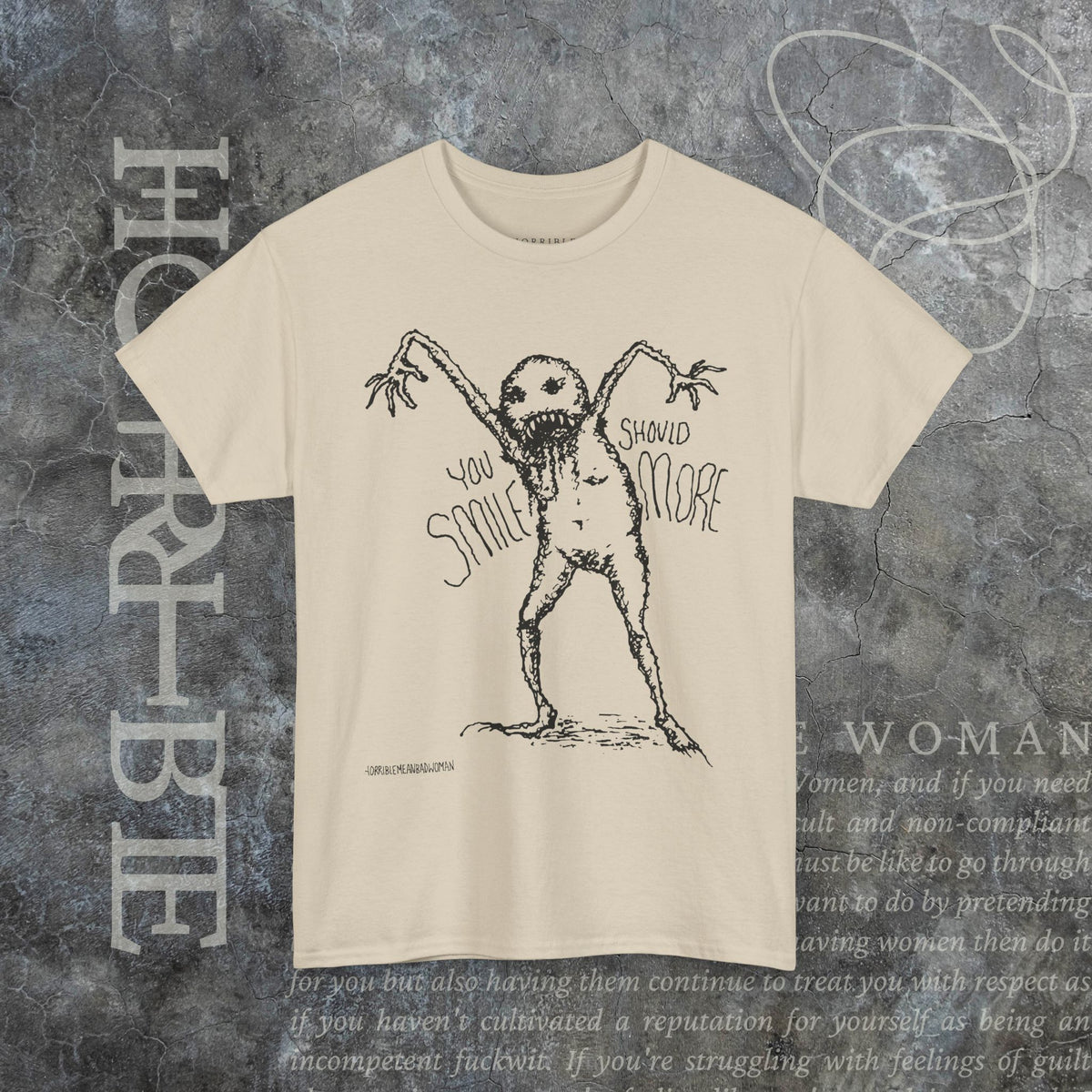 "You Should Smile More" - Heavy Cotton Tee