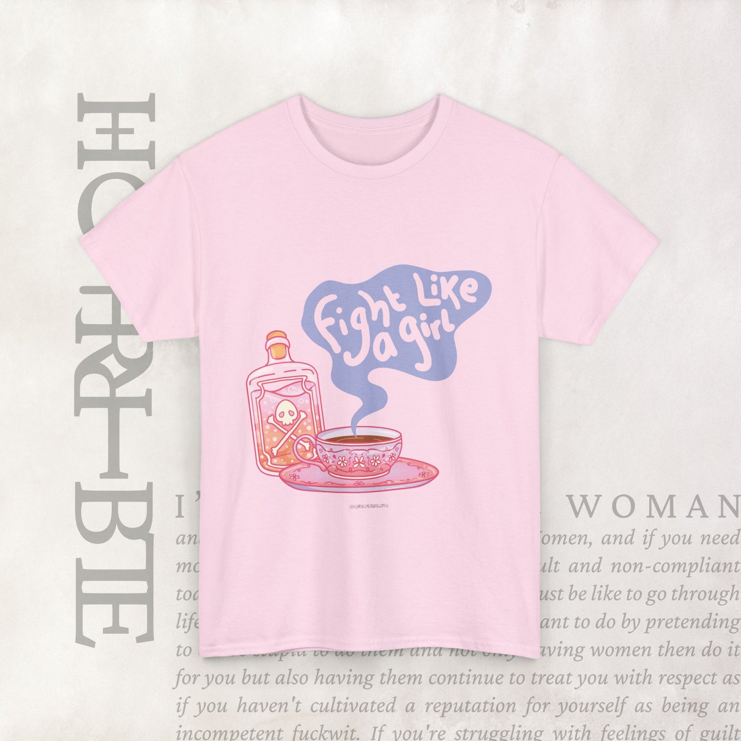 "Fight Like a Girl" - Heavy Cotton Tee