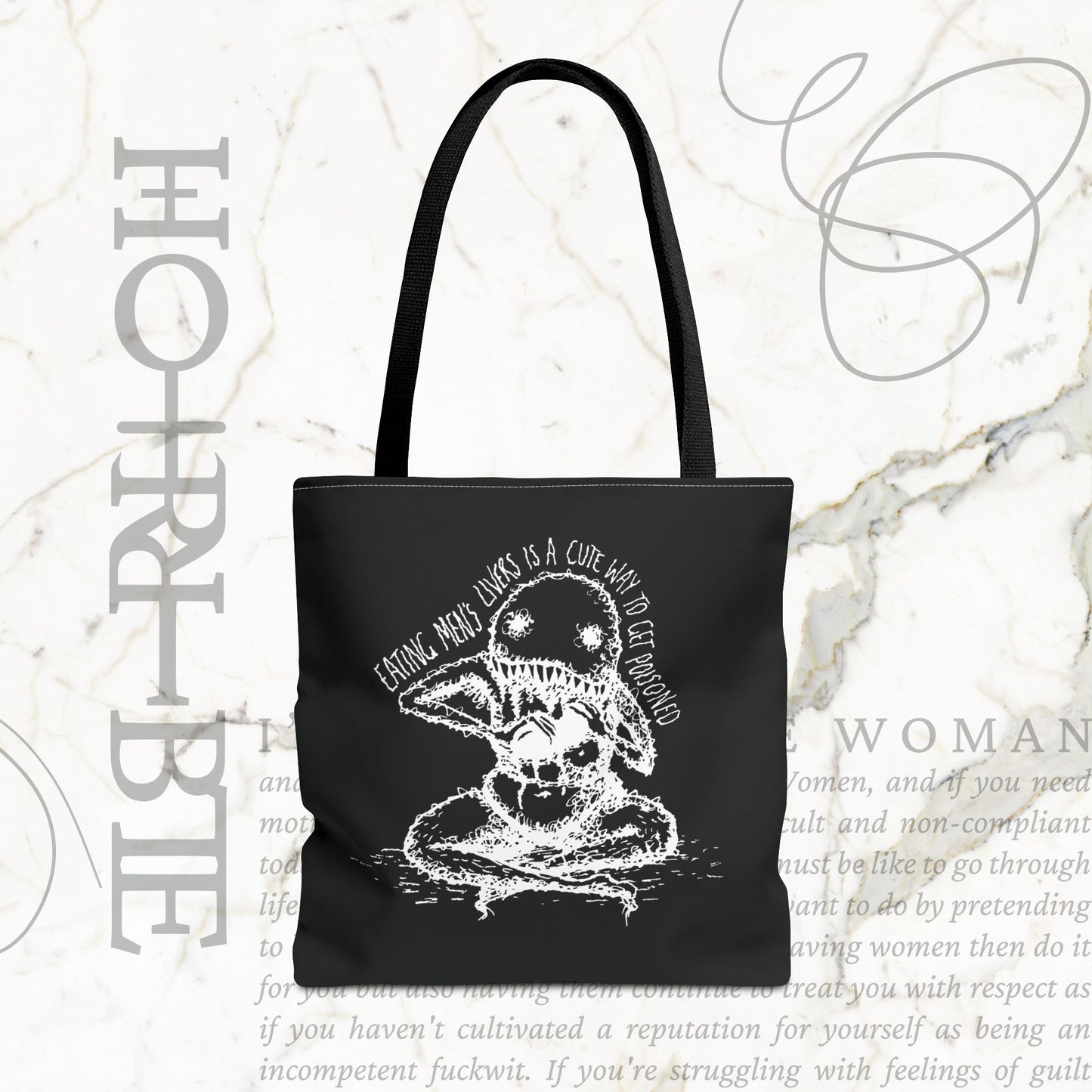 "A Cute Way To Get Poisoned” - Black Tote Bag
