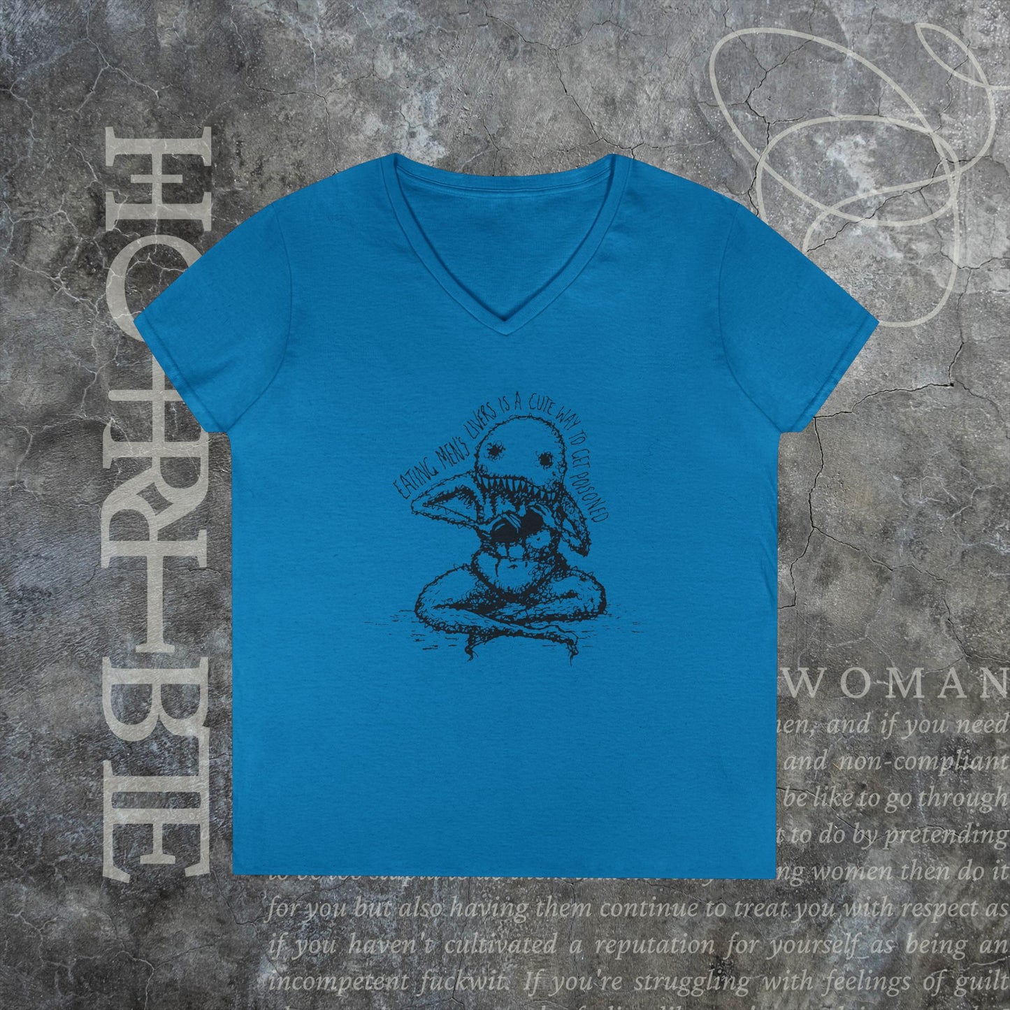 "A Cute Way To Get Poisoned" - V-Neck T-Shirt