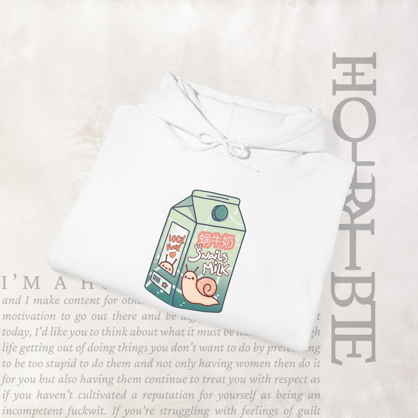 "Snail Milk" - Cozy Hoodie